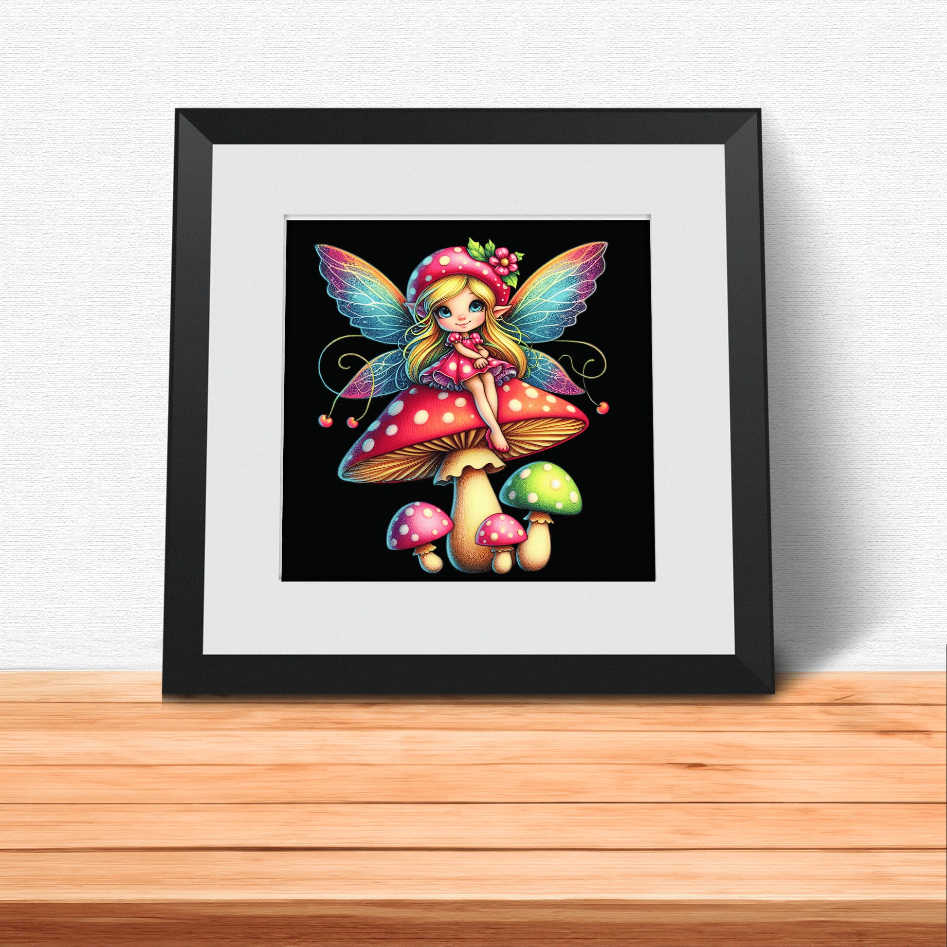 Black & Bold Fantasy | Personalised Nursery Art - Image 3