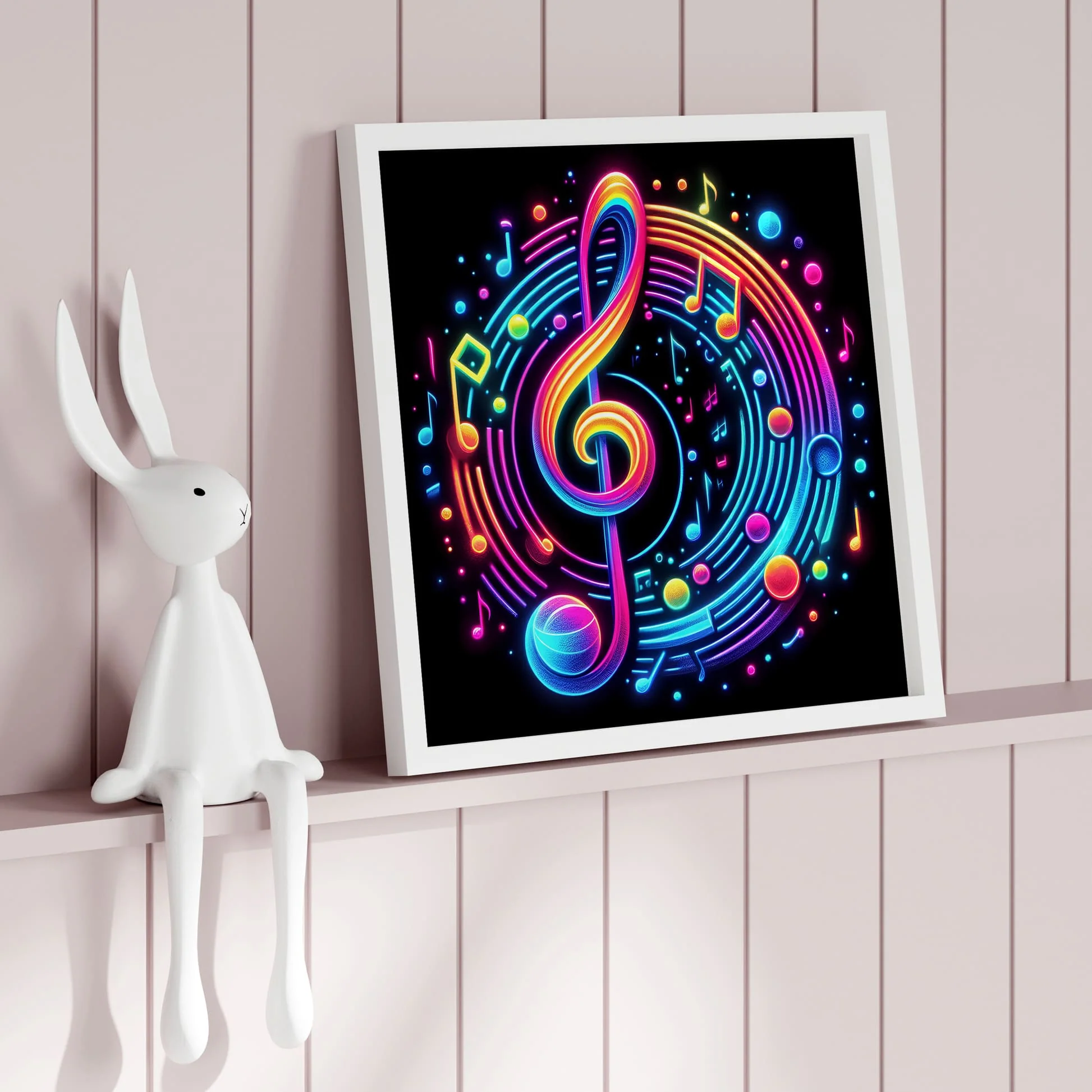 Black & Bold Music | Personalised Nursery Art - Image 3