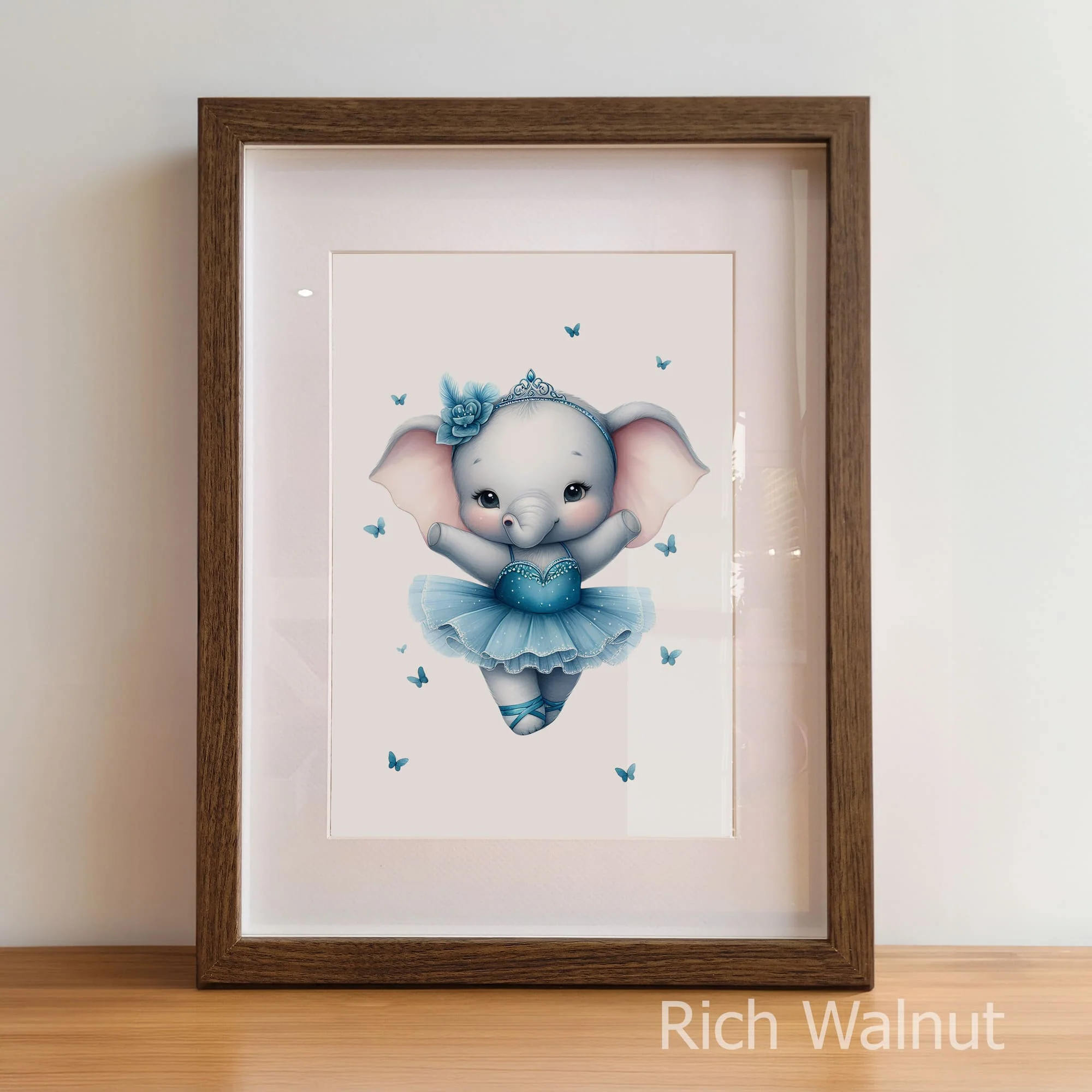 Blue Ballerina | Set of 3 Personalised Children's Prints - Image 5