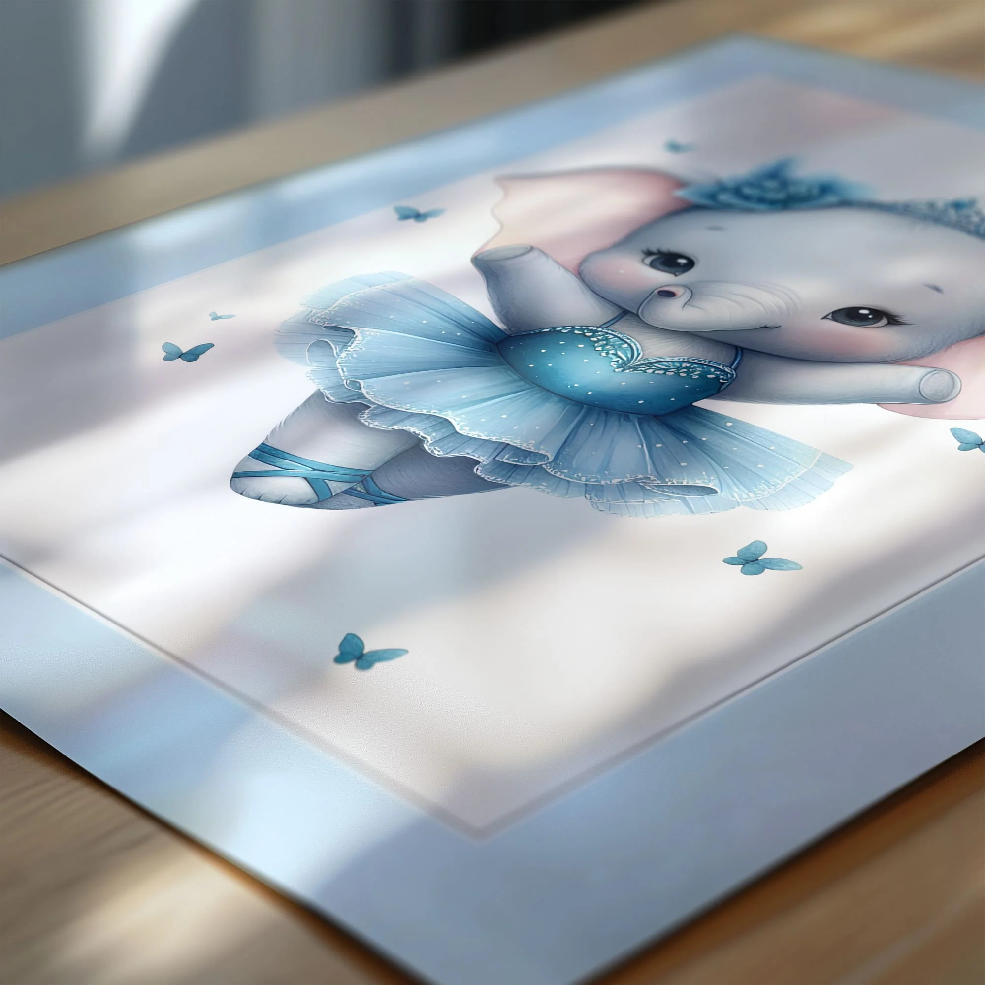 Blue Ballerina | Set of 3 Personalised Children's Prints - Image 8