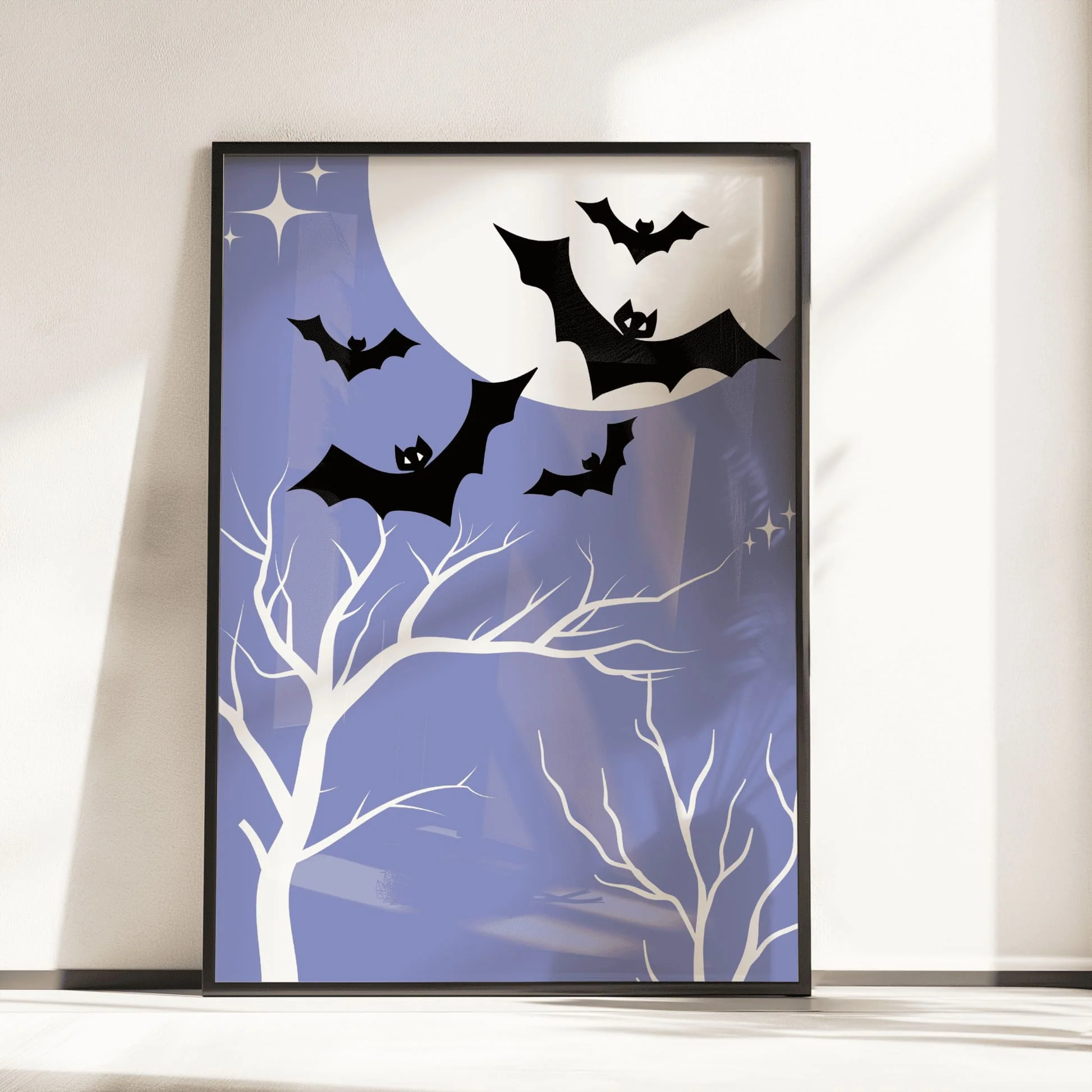 Childrens Halloween Print Set | Set of 8 in Blue - Image 3