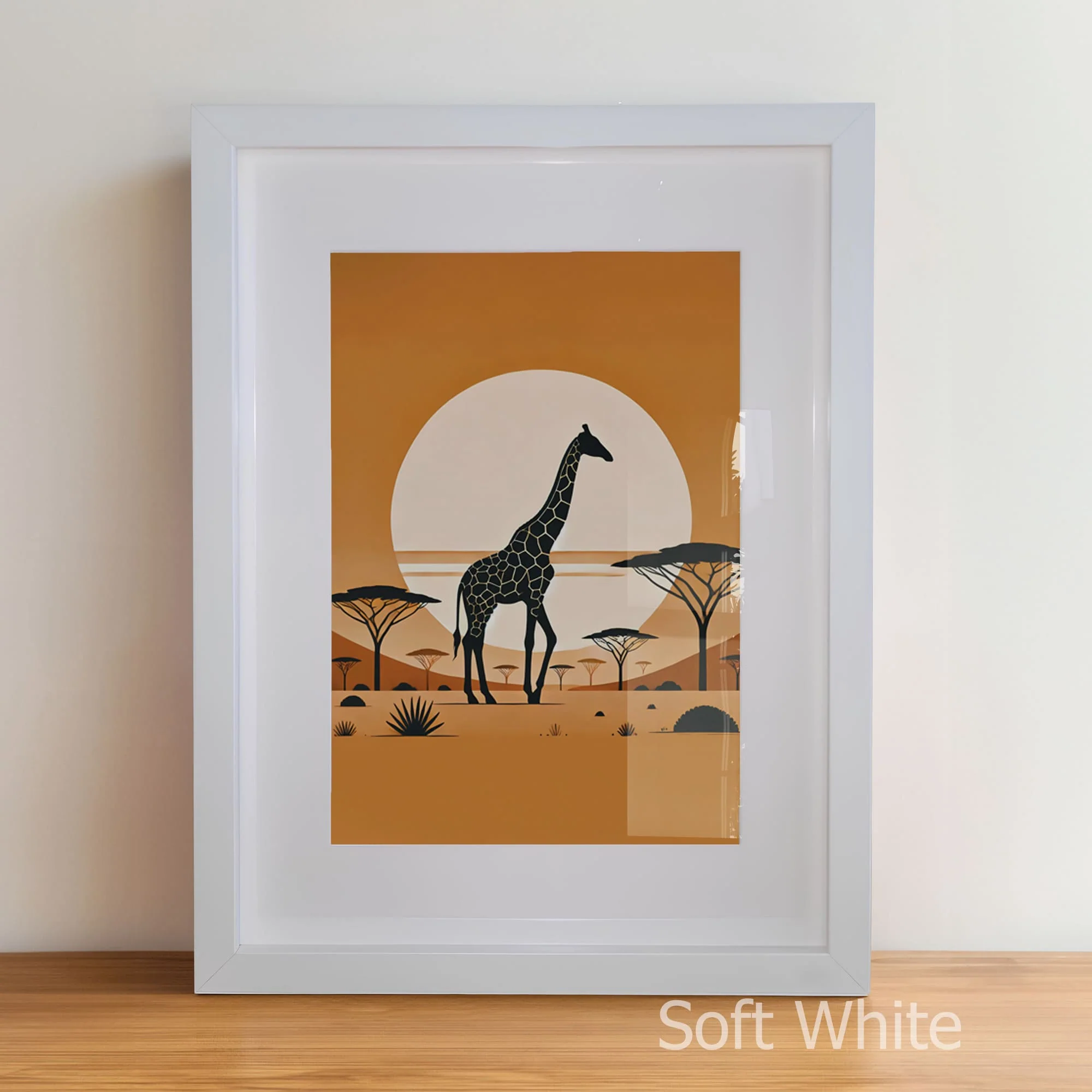 Boho Minimalist Summer Safari | Children's Wall Art Set of 3 - Image 5