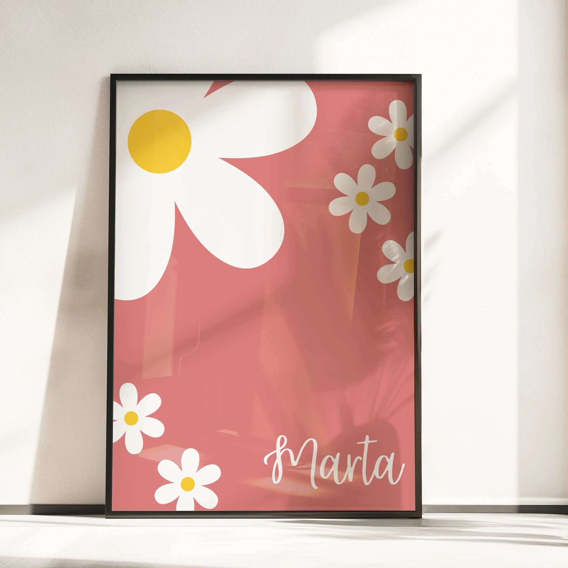 Boho Pink Serenity | Set of 3 Personalised Nursery Art - Image 4