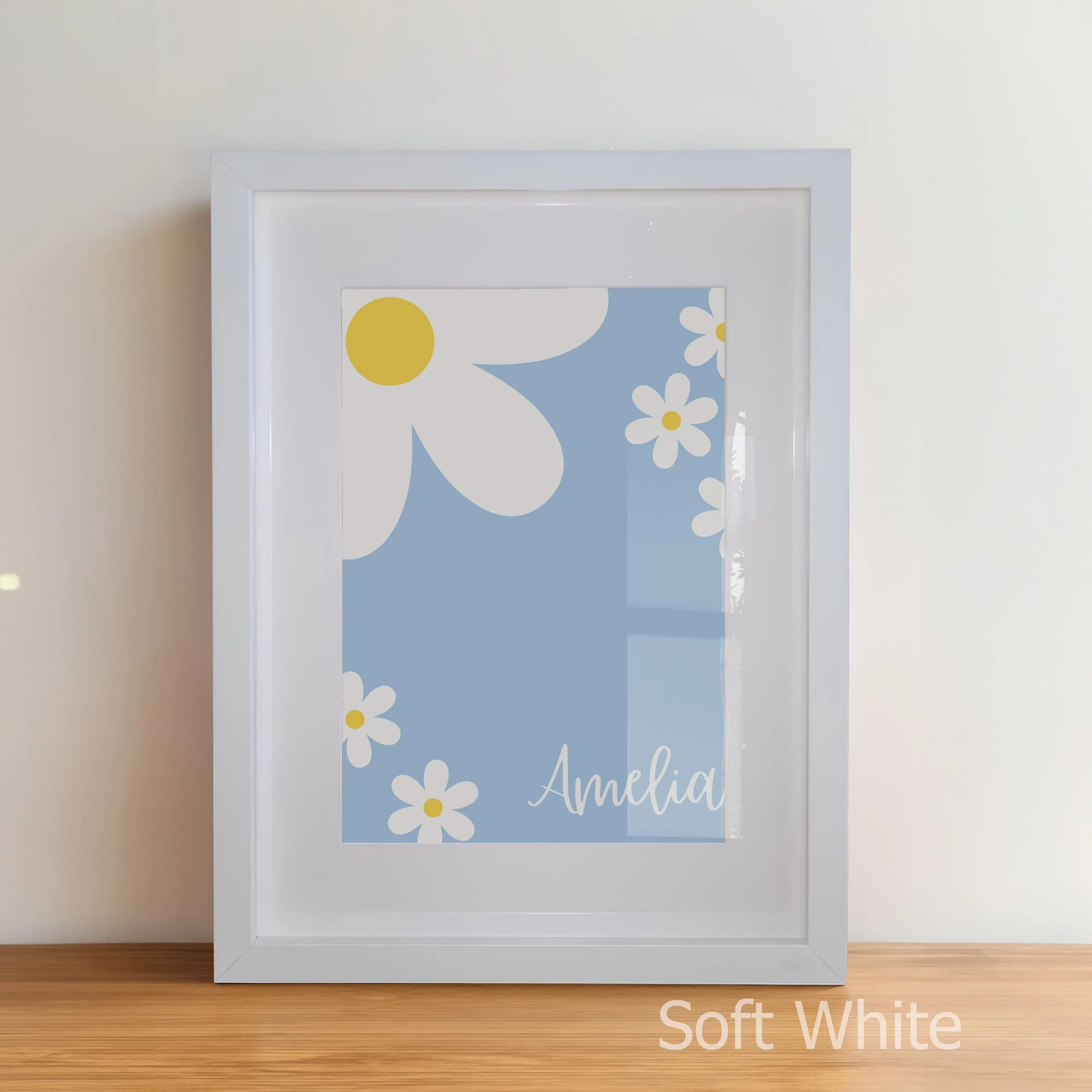 Boho Blue Tranquility | Set of 3 Personalised Nursery Wall Art - Image 4