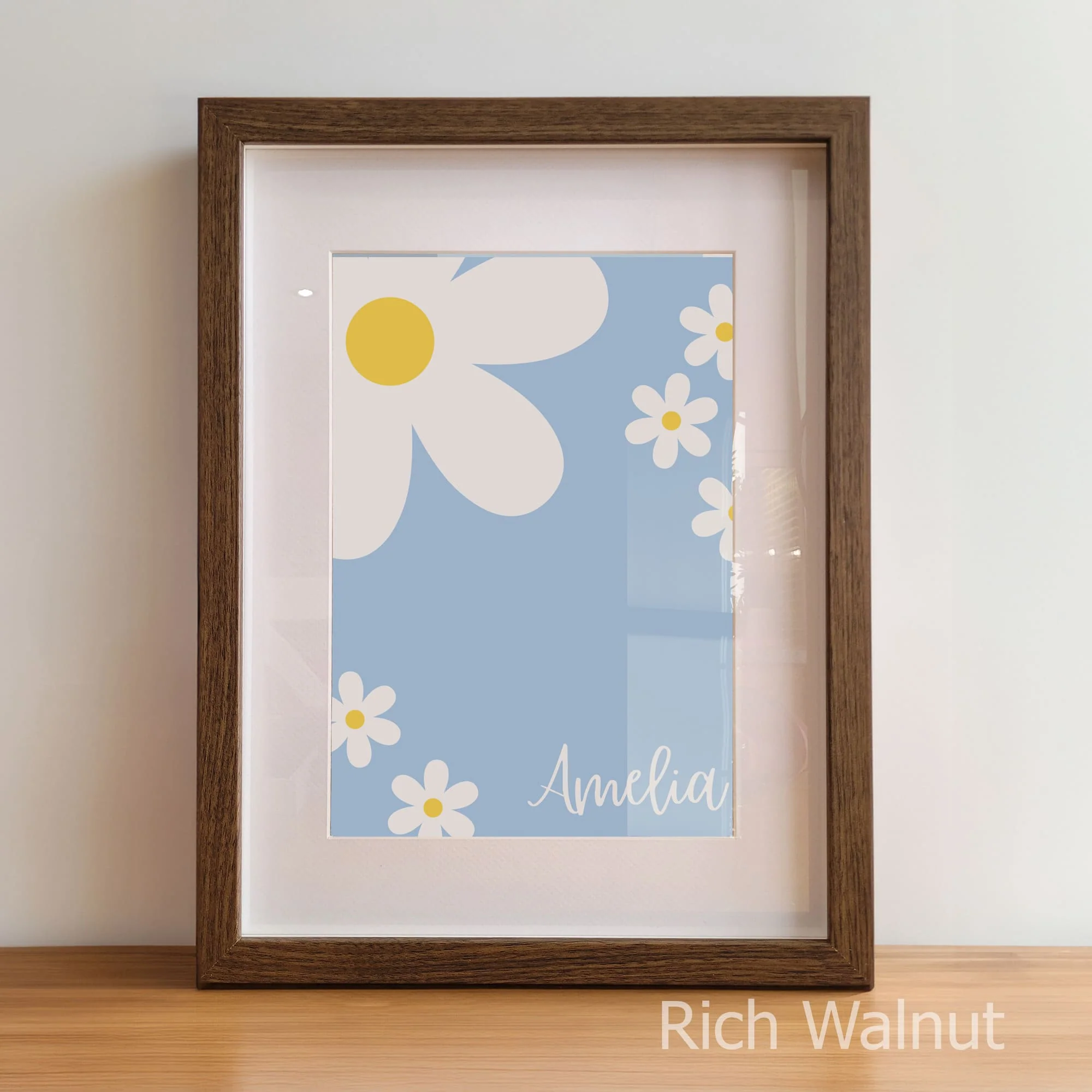 Boho Blue Tranquility | Set of 3 Personalised Nursery Wall Art - Image 5