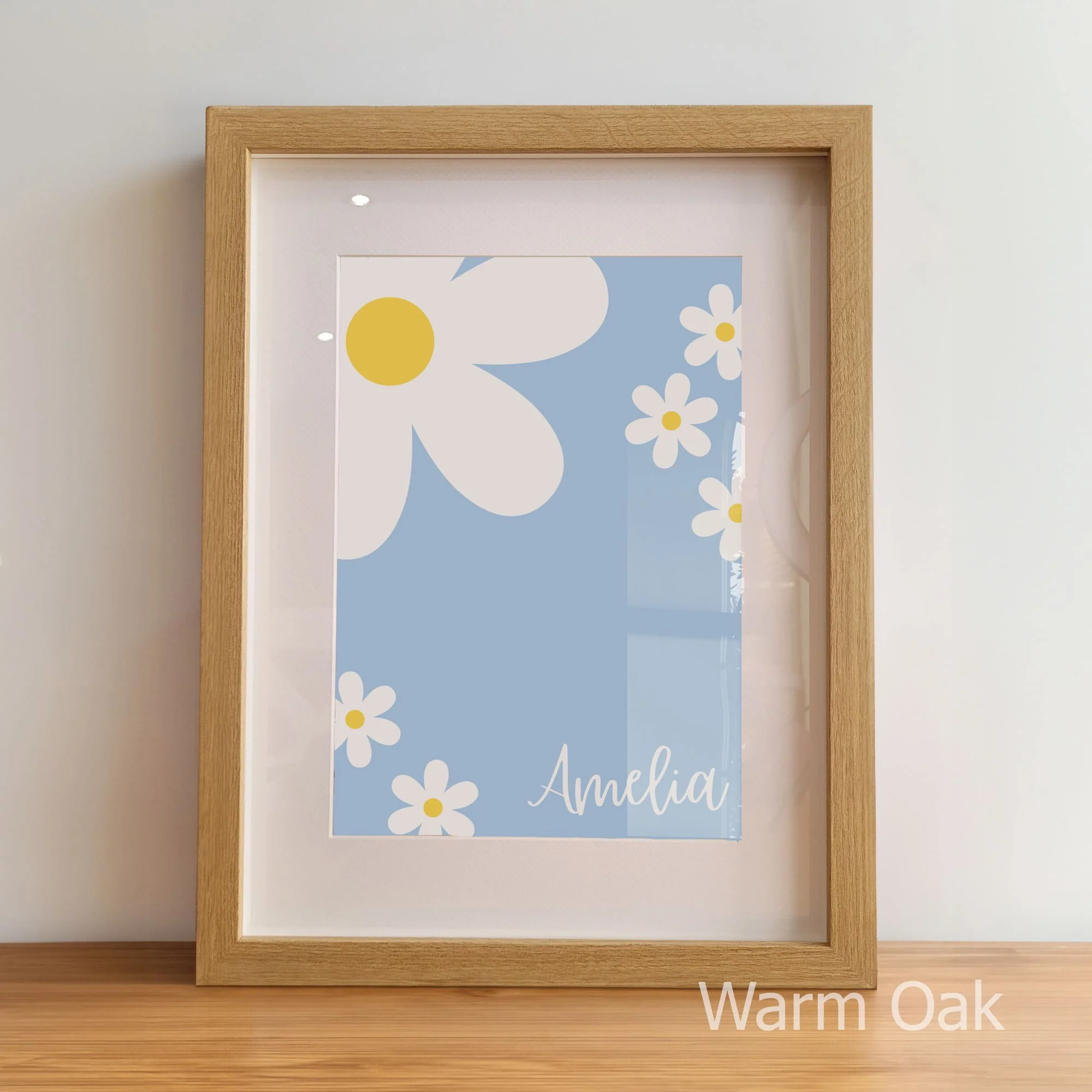 Boho Blue Tranquility | Set of 3 Personalised Nursery Wall Art - Image 6