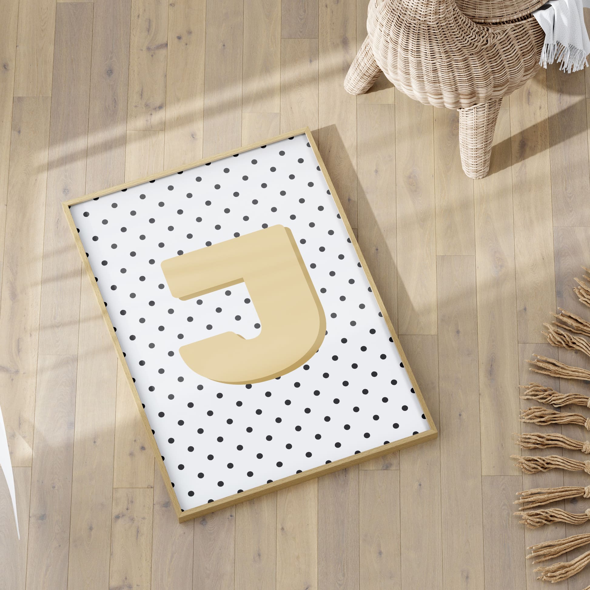 Boho Yellow Radiance | Set of 3 Personalised Nursery Prints - Image 3