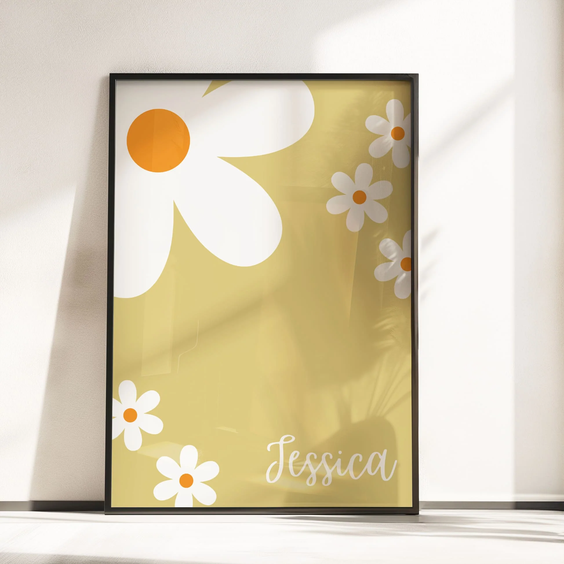 Boho Yellow Radiance | Set of 3 Personalised Nursery Prints - Image 4
