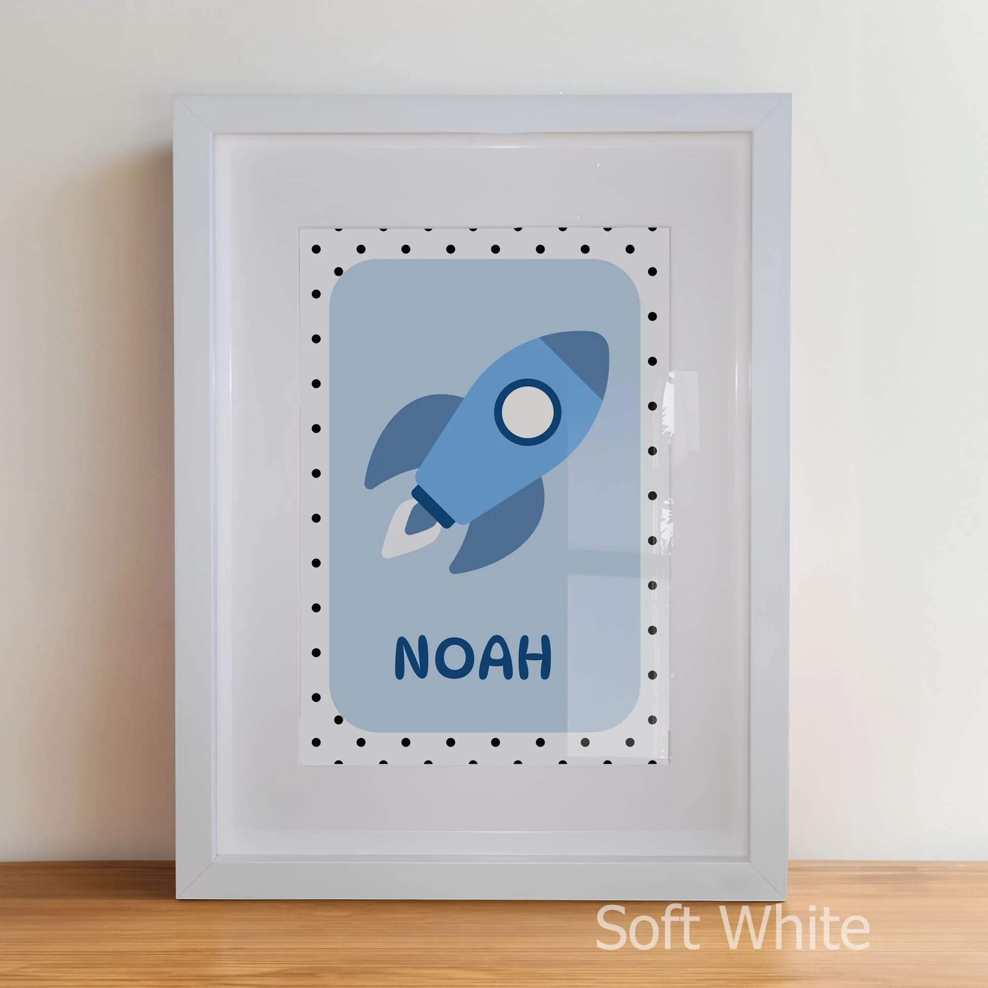 Celestial Blue Dreams Collection | Personalised Nursery Art Set of 3 - Image 4