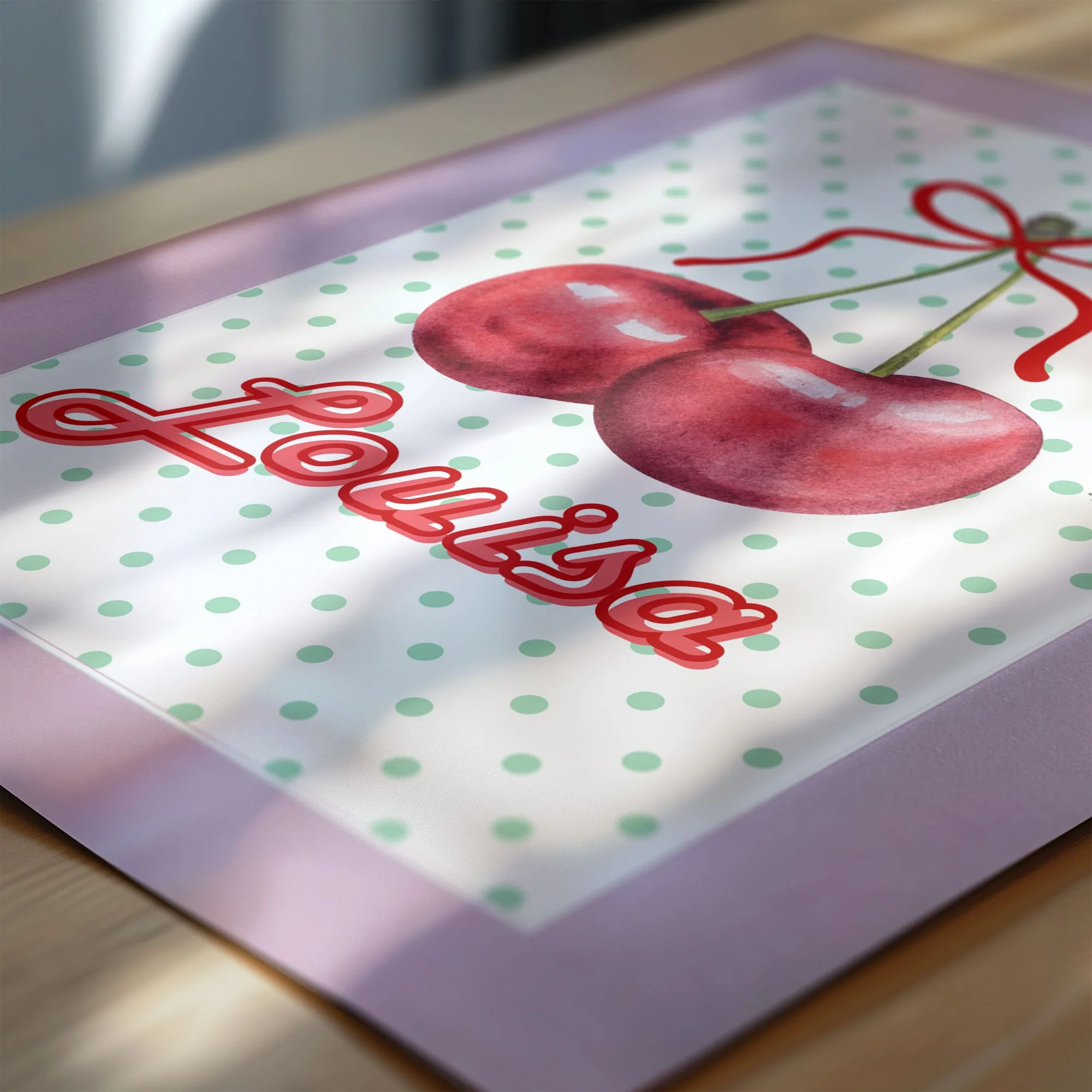 Cherry Sweet Dreams Retro Cherry Bedroom Décor | Set of 3 - Image 7