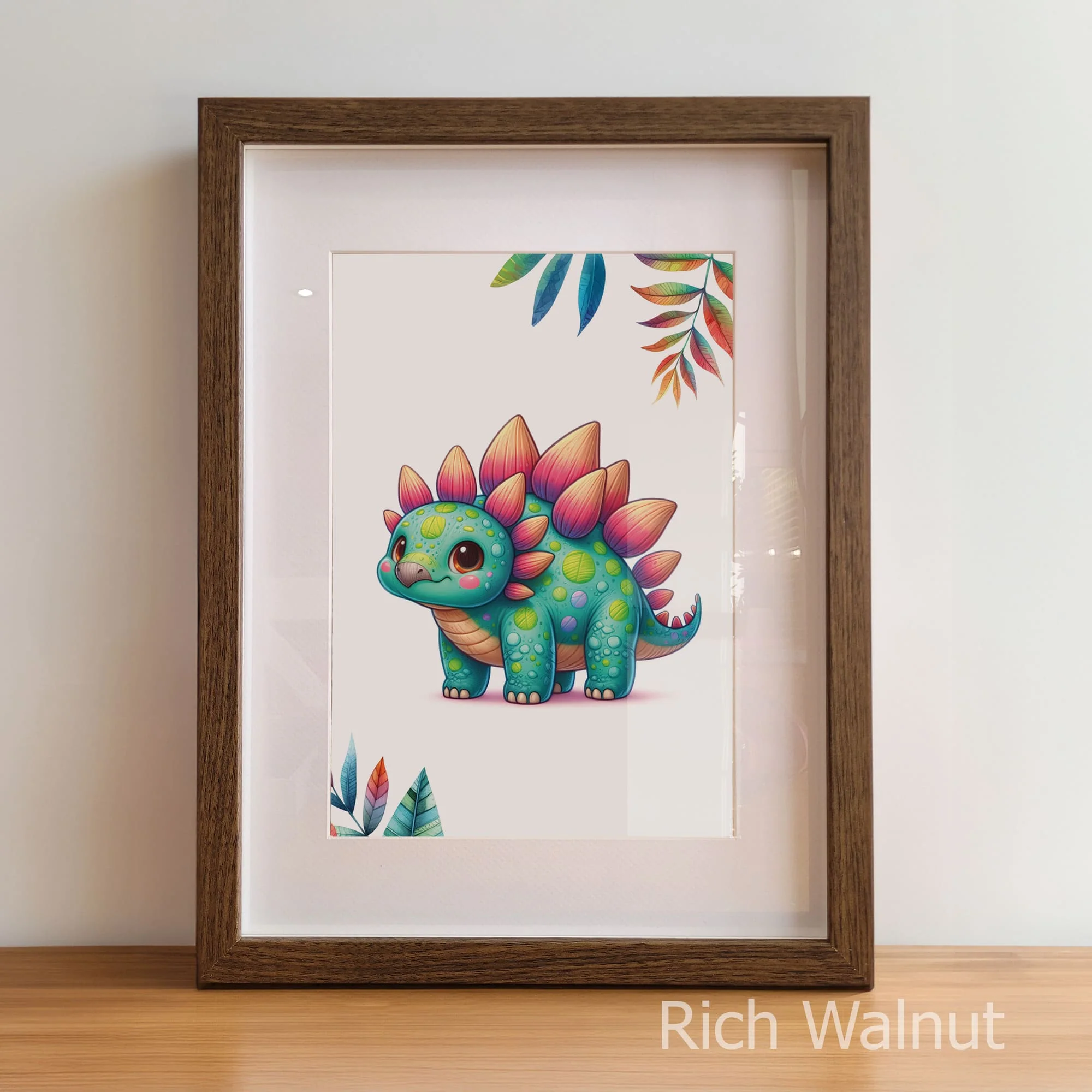 Cute Dinosaur Prints | Personalised Nursery Wall Art Set of 3 - Image 5
