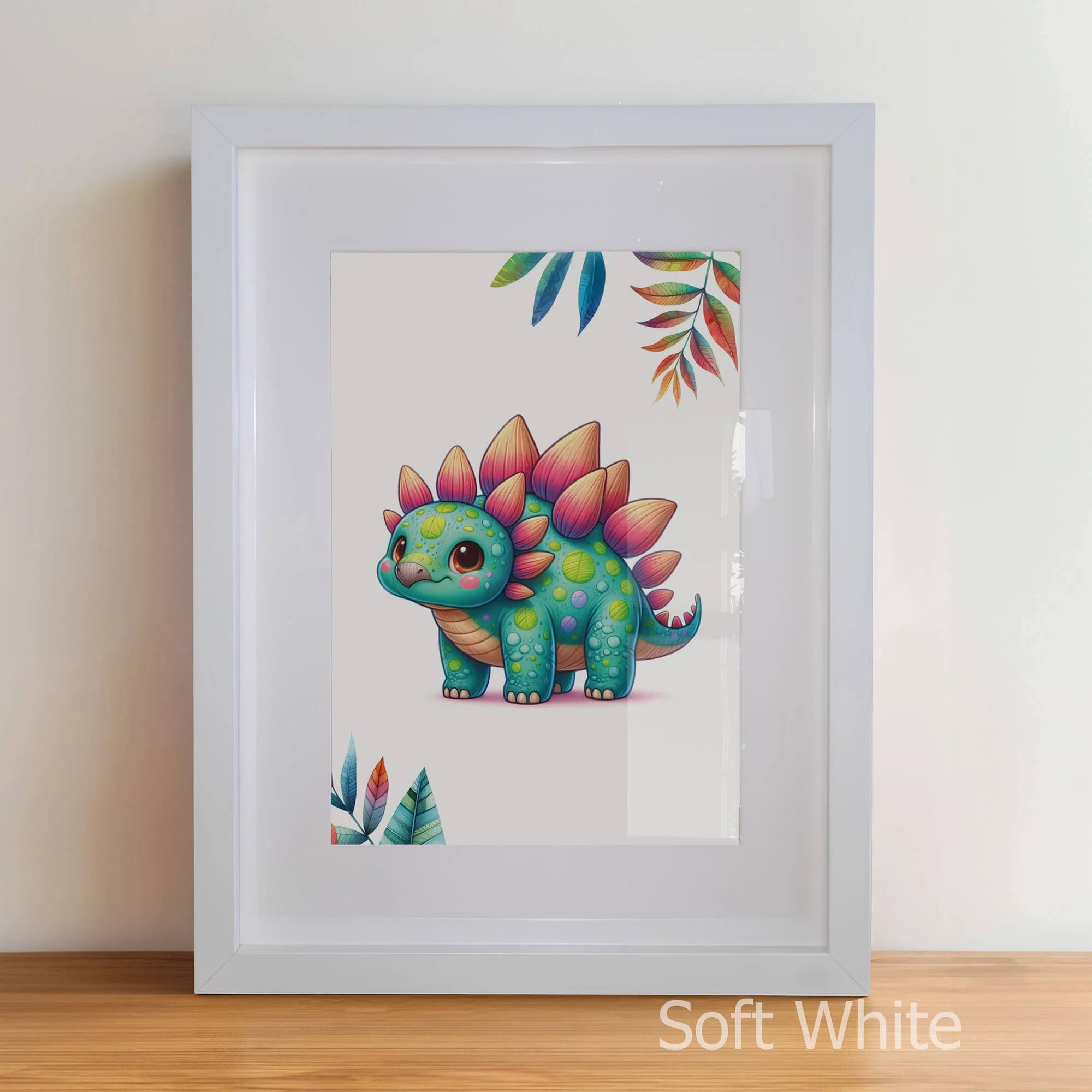 Cute Dinosaur Prints | Personalised Nursery Wall Art Set of 3 - Image 7