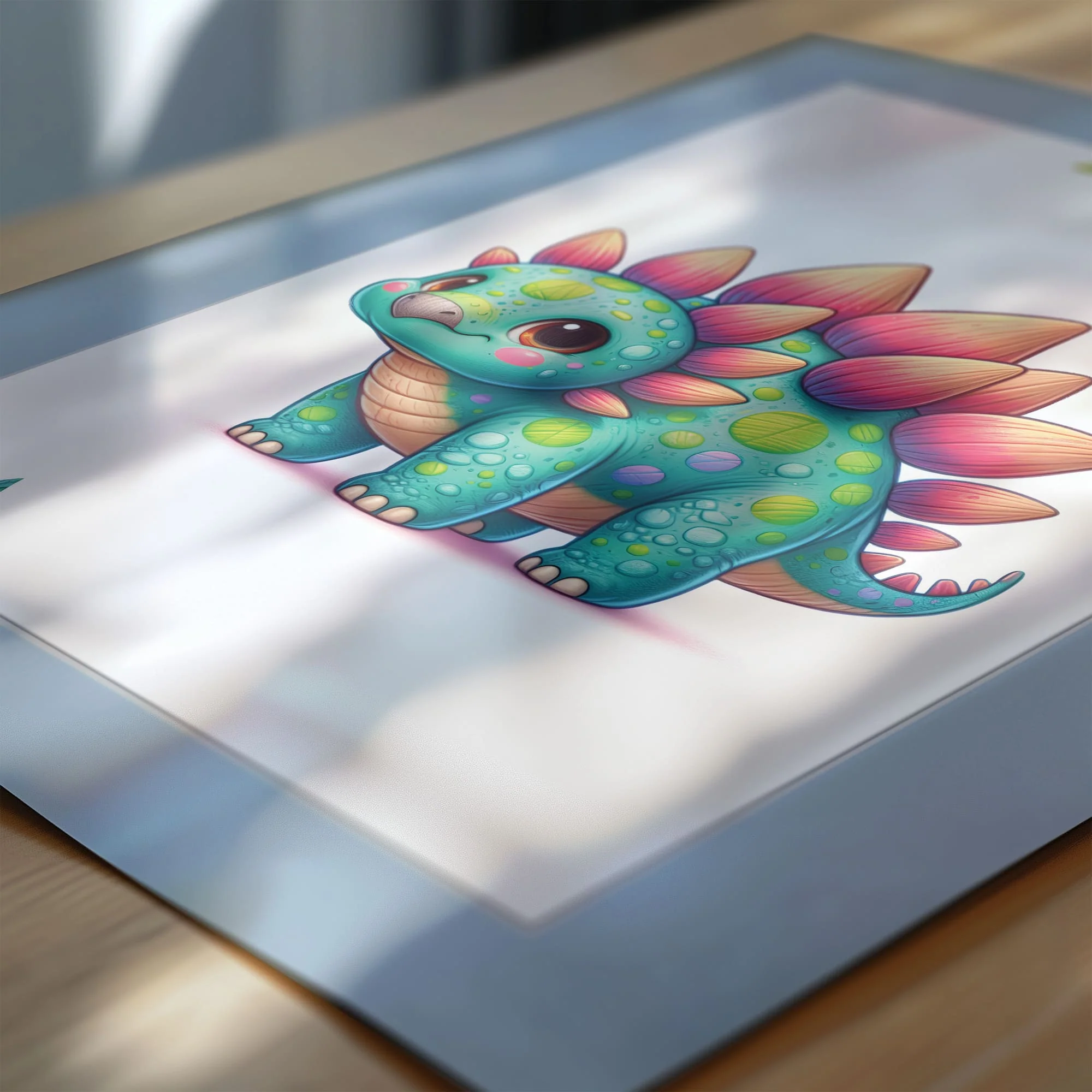Cute Dinosaur Prints | Personalised Nursery Wall Art Set of 3 - Image 8