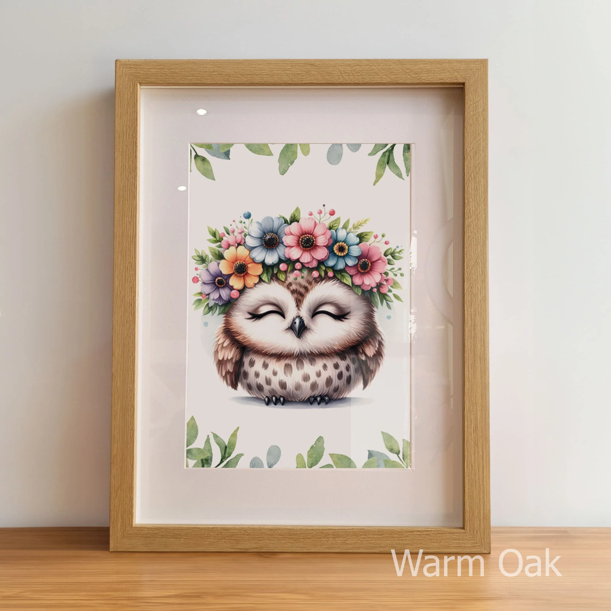 Flowery Woodland Animals | Set of 3 Personalised Nursery Prints - Image 6