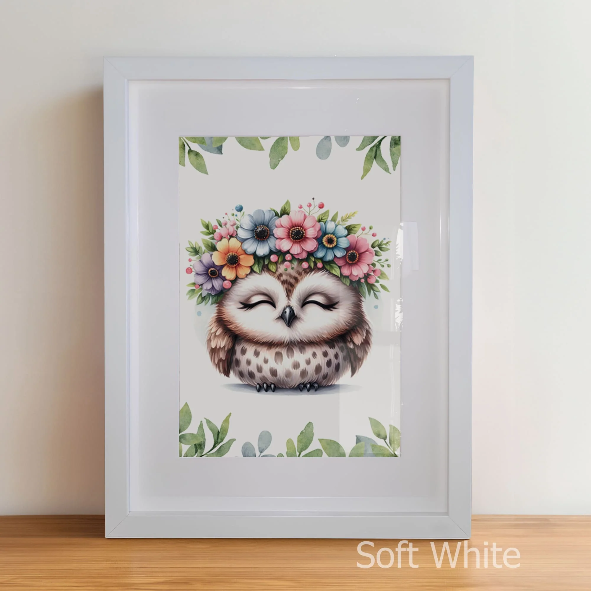 Flowery Woodland Animals | Set of 3 Personalised Nursery Prints - Image 7