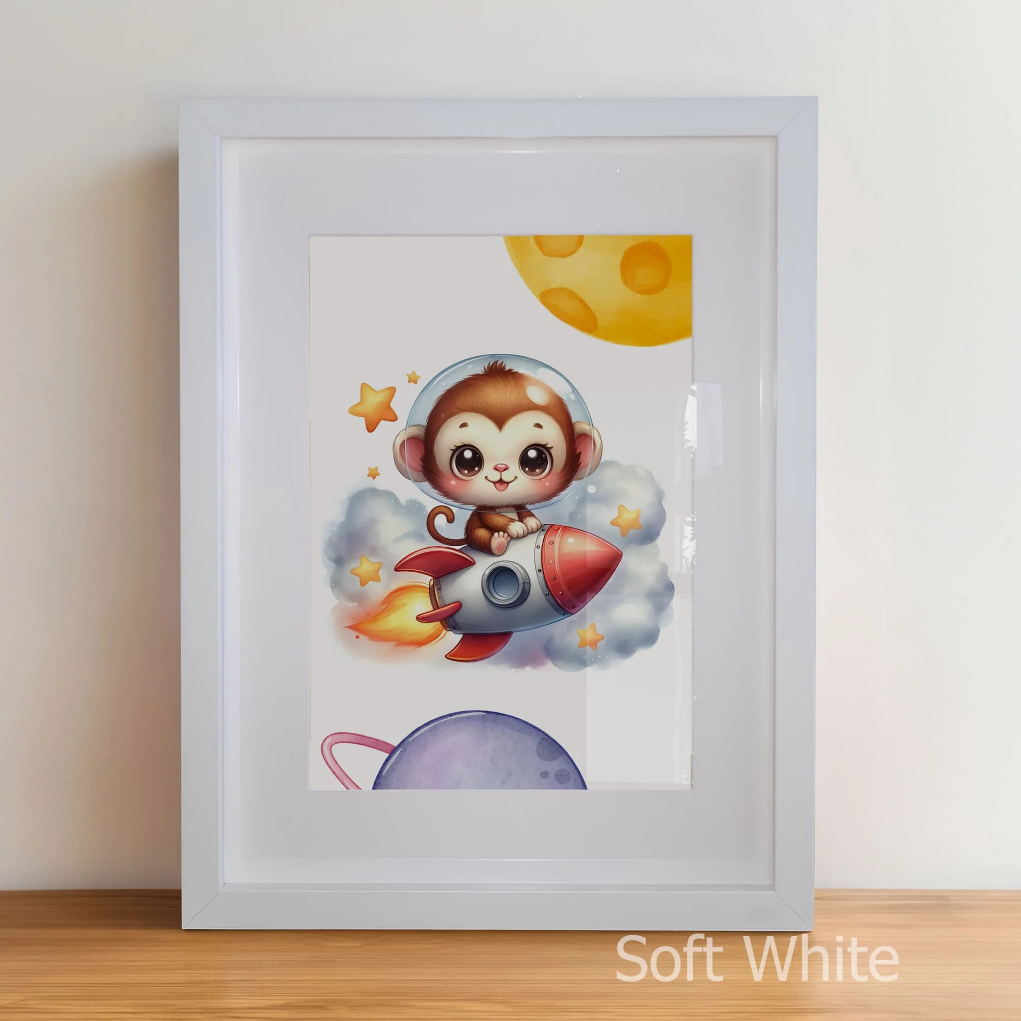 Fun Astronaut Print Set | Personalised Nursery Prints Set of 3 - Image 5