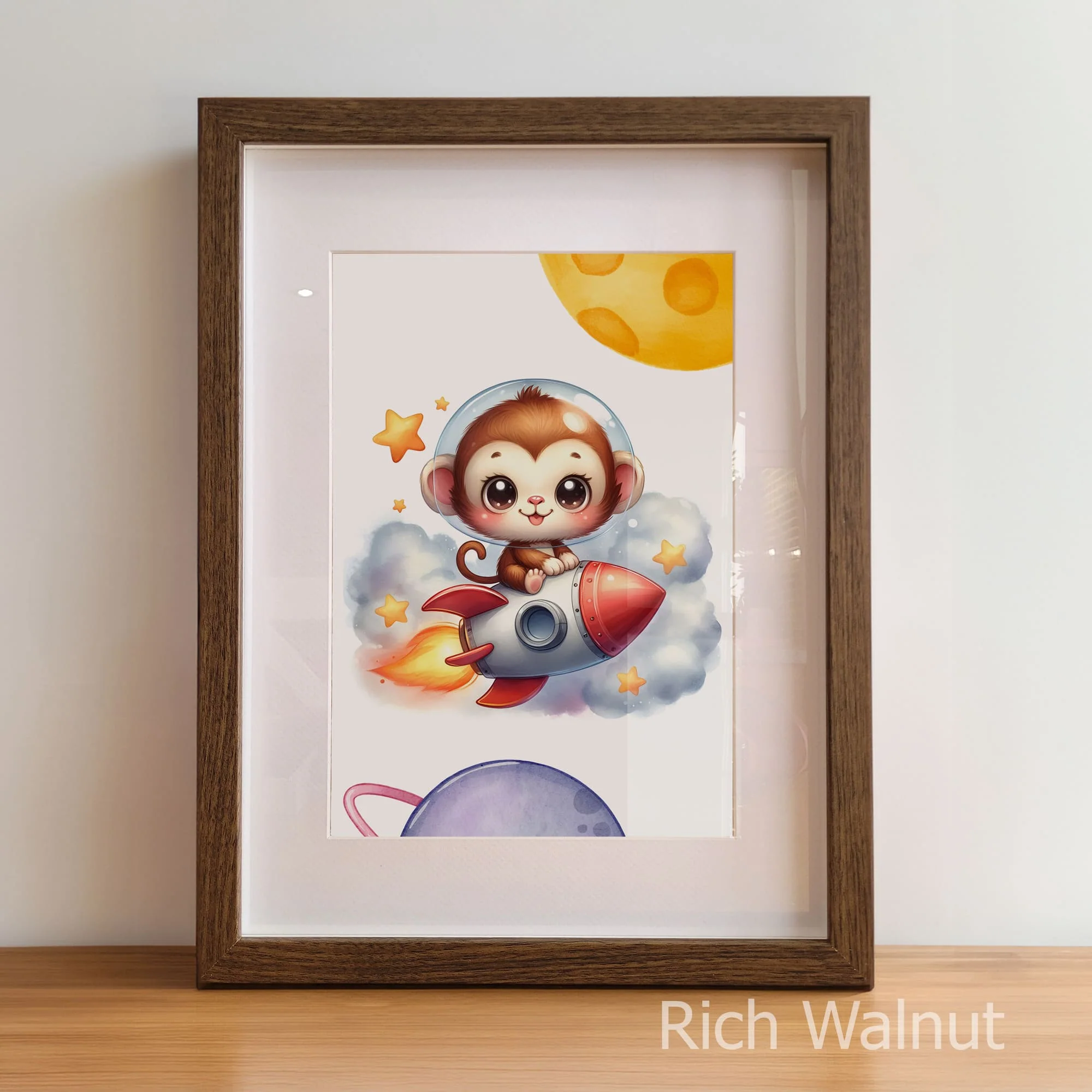 Fun Astronaut Print Set | Personalised Nursery Prints Set of 3 - Image 6