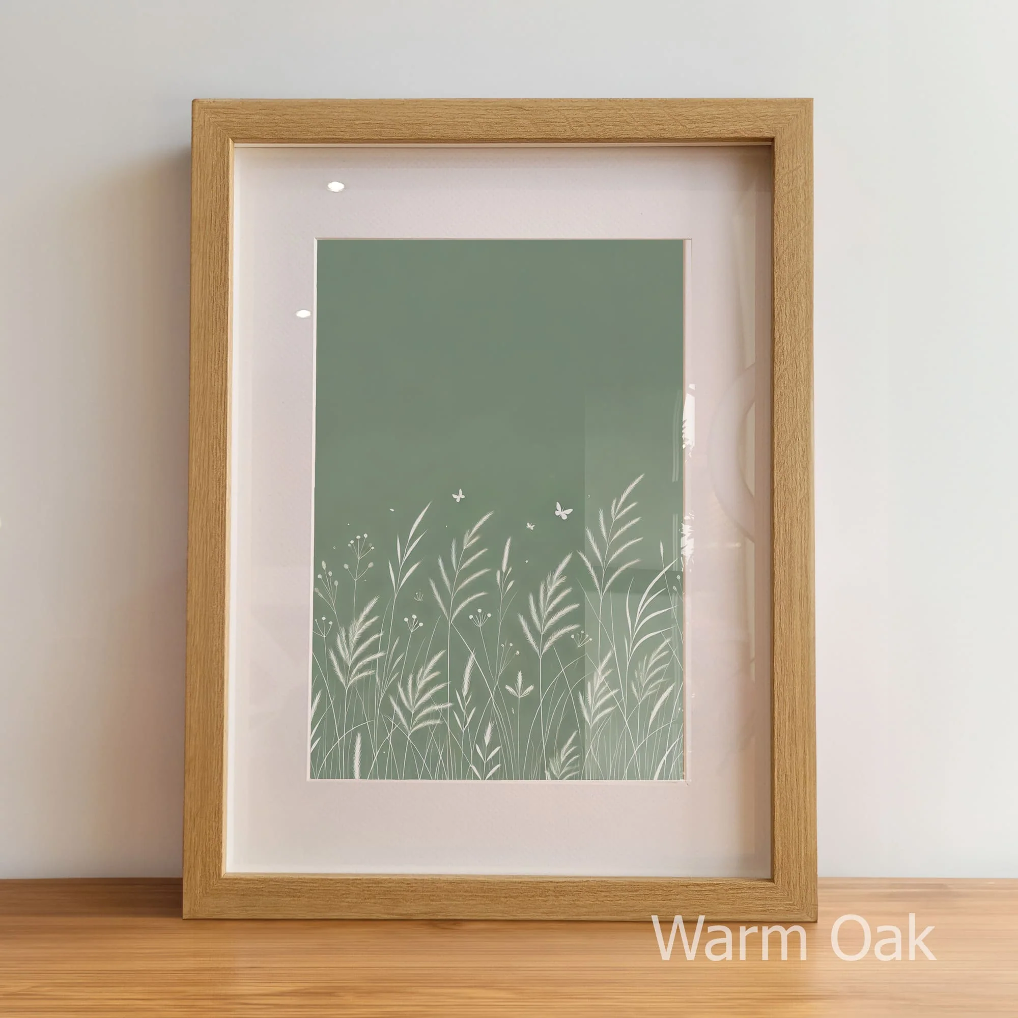 Green Botanical Trio | White Fern & Leaf Art Prints - Image 7