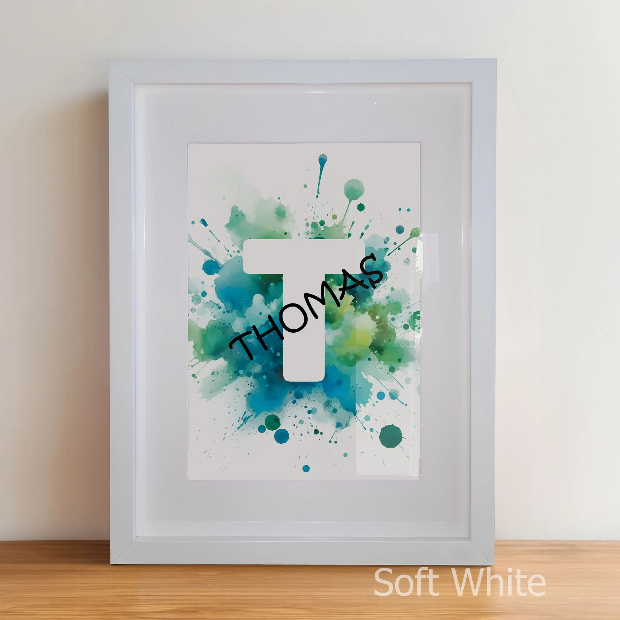 Green Dinosaur Trio | Personalised Nursery Art Set of 3 - Image 6