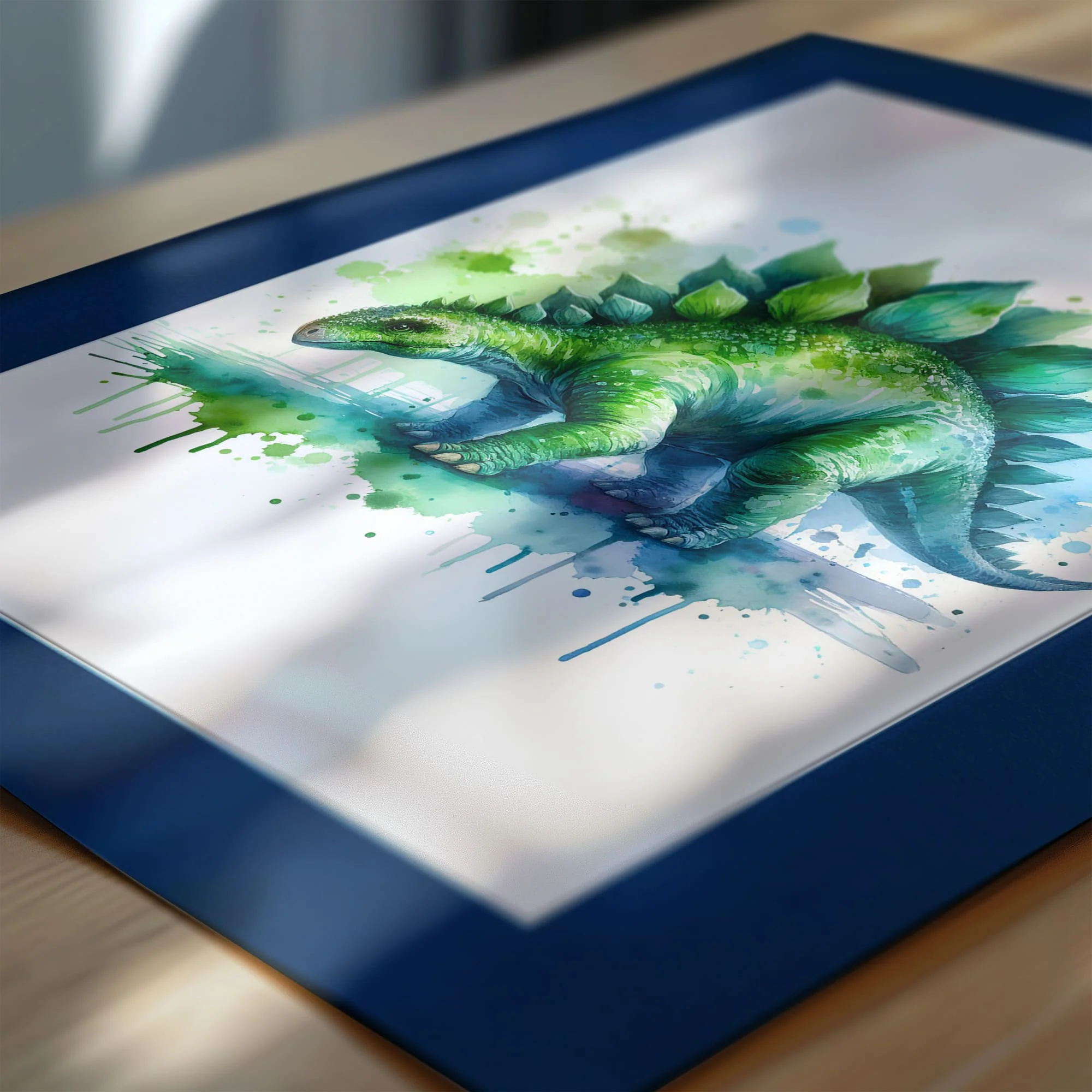 Green Dinosaur Trio | Personalised Nursery Art Set of 3 - Image 8