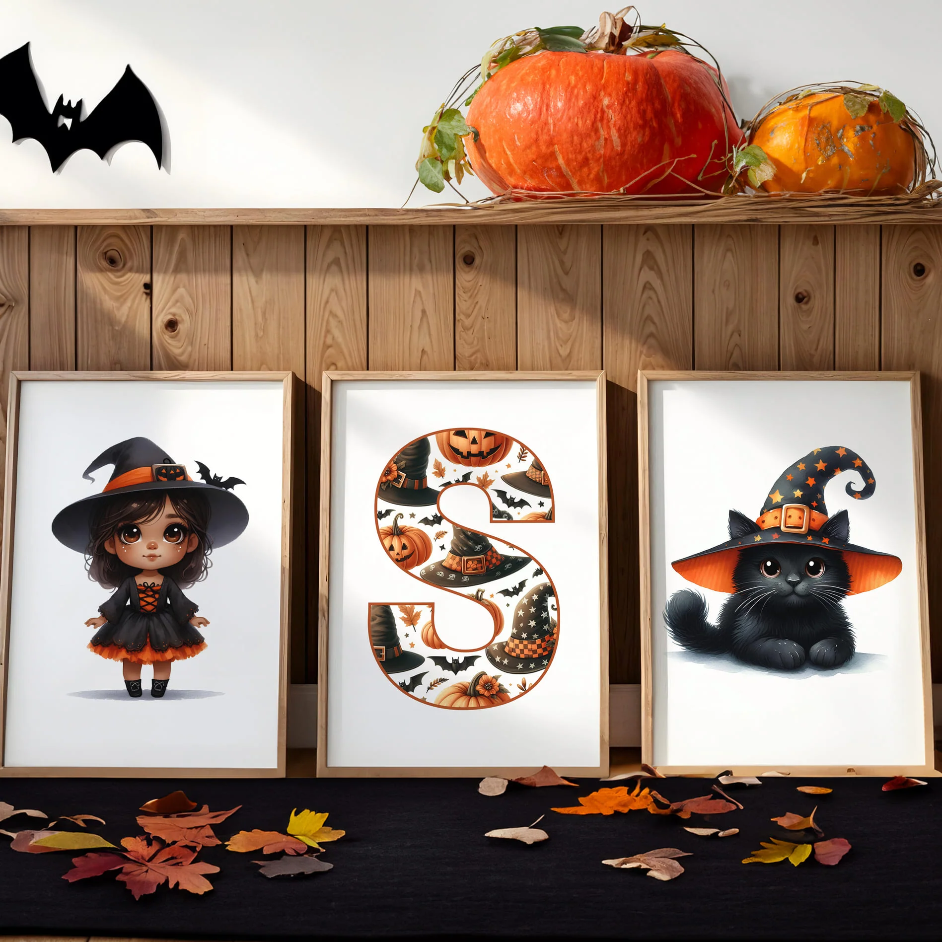 Christmas Nursery Prints Set of 3 | Elf, Reindeer & Initial | Seasonal Kids Wall Art Prints - Image 7