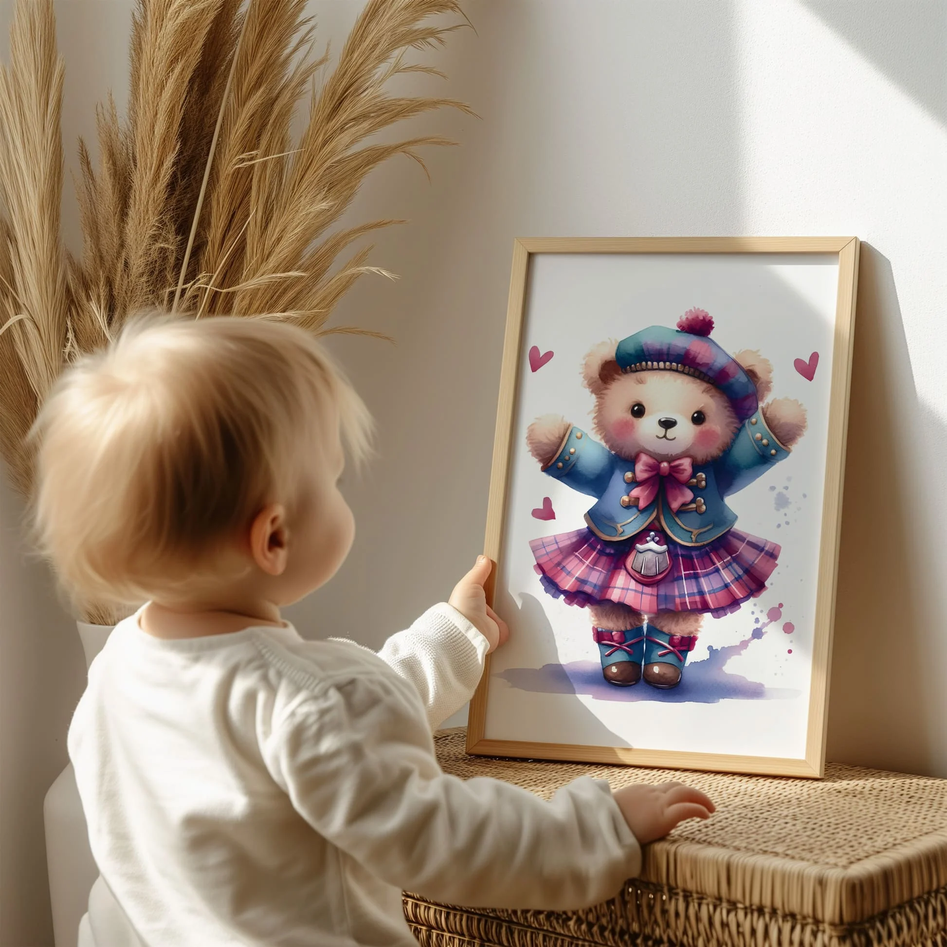 Highland Dancer Art Set | Personalised Nursery Prints Set of 3 - Image 3