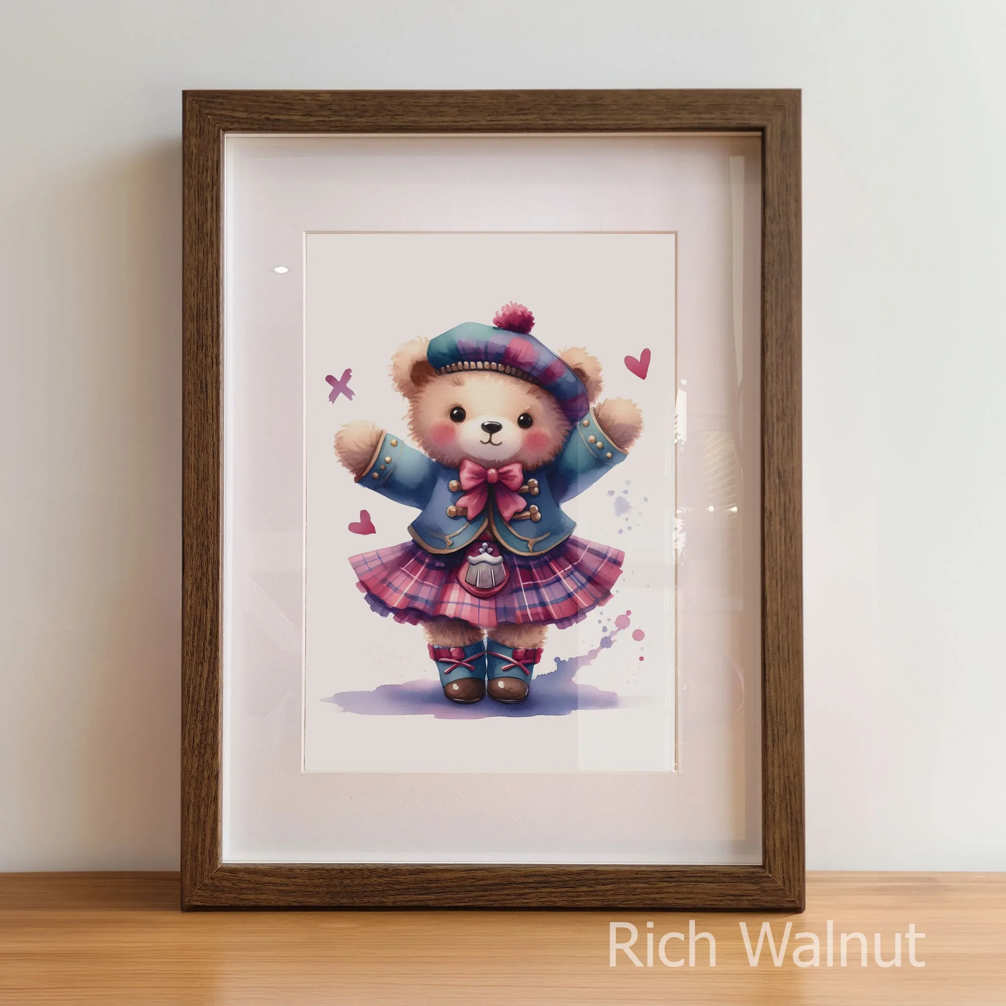 Highland Dancer Art Set | Personalised Nursery Prints Set of 3 - Image 5