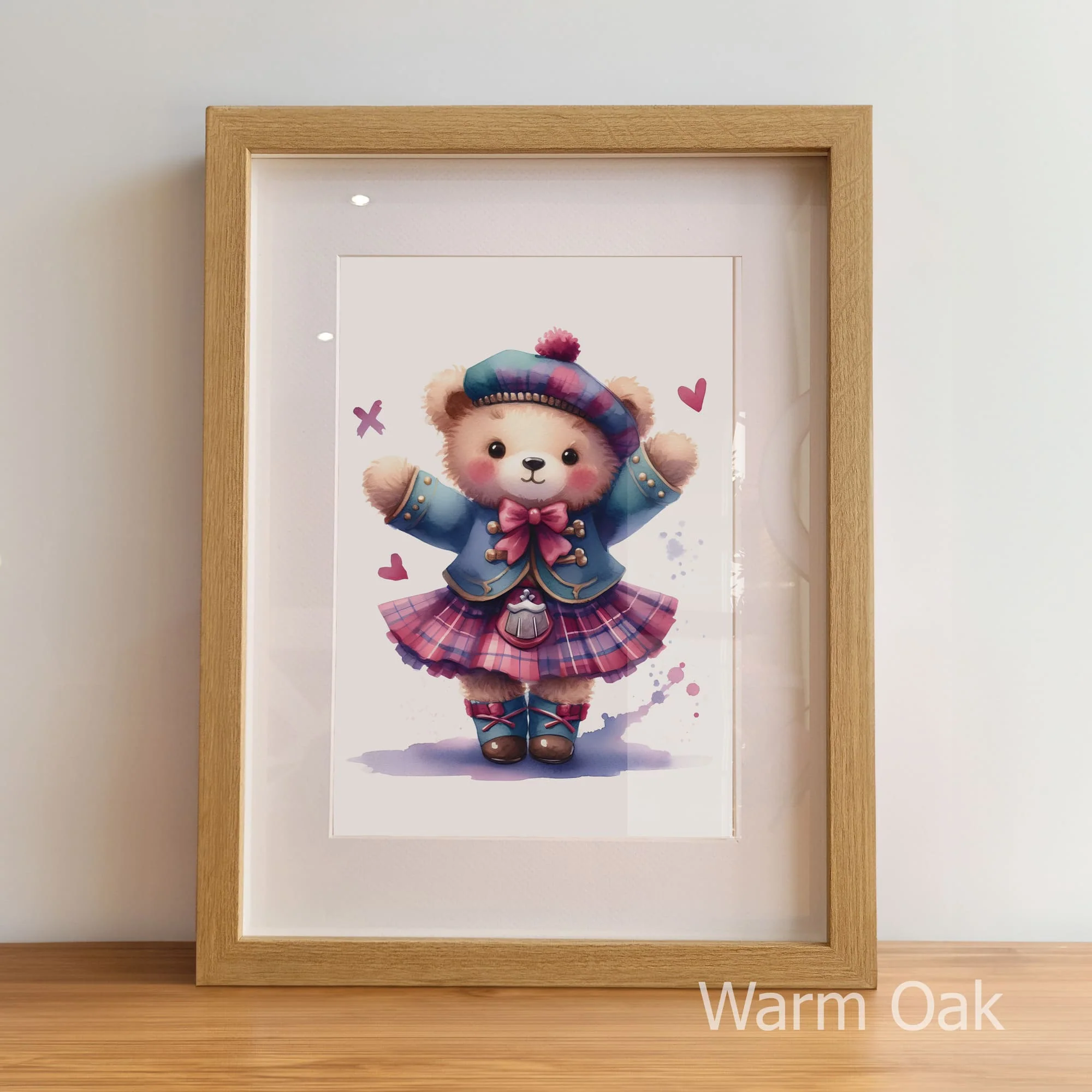 Highland Dancer Art Set | Personalised Nursery Prints Set of 3 - Image 6
