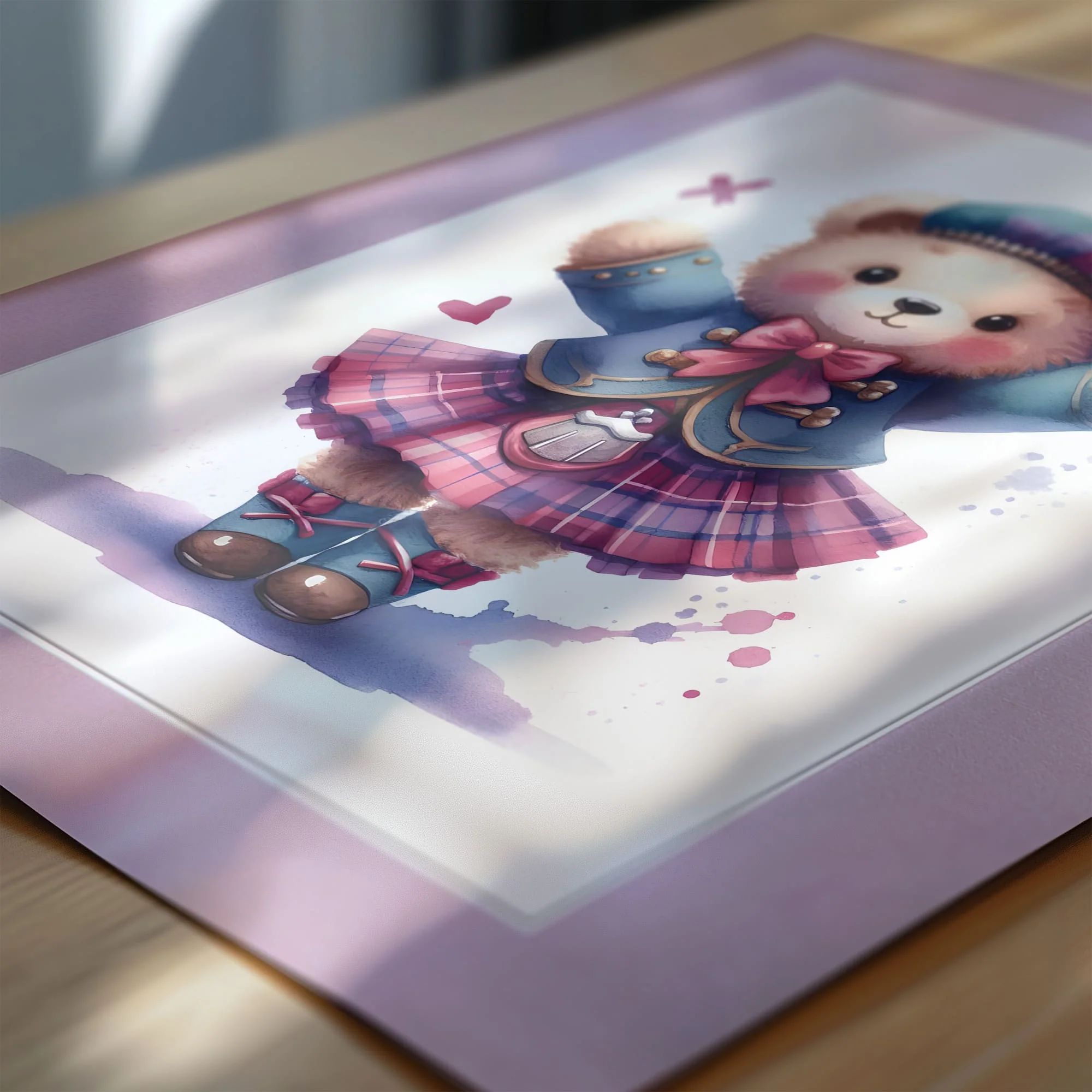 Highland Dancer Art Set | Personalised Nursery Prints Set of 3 - Image 8