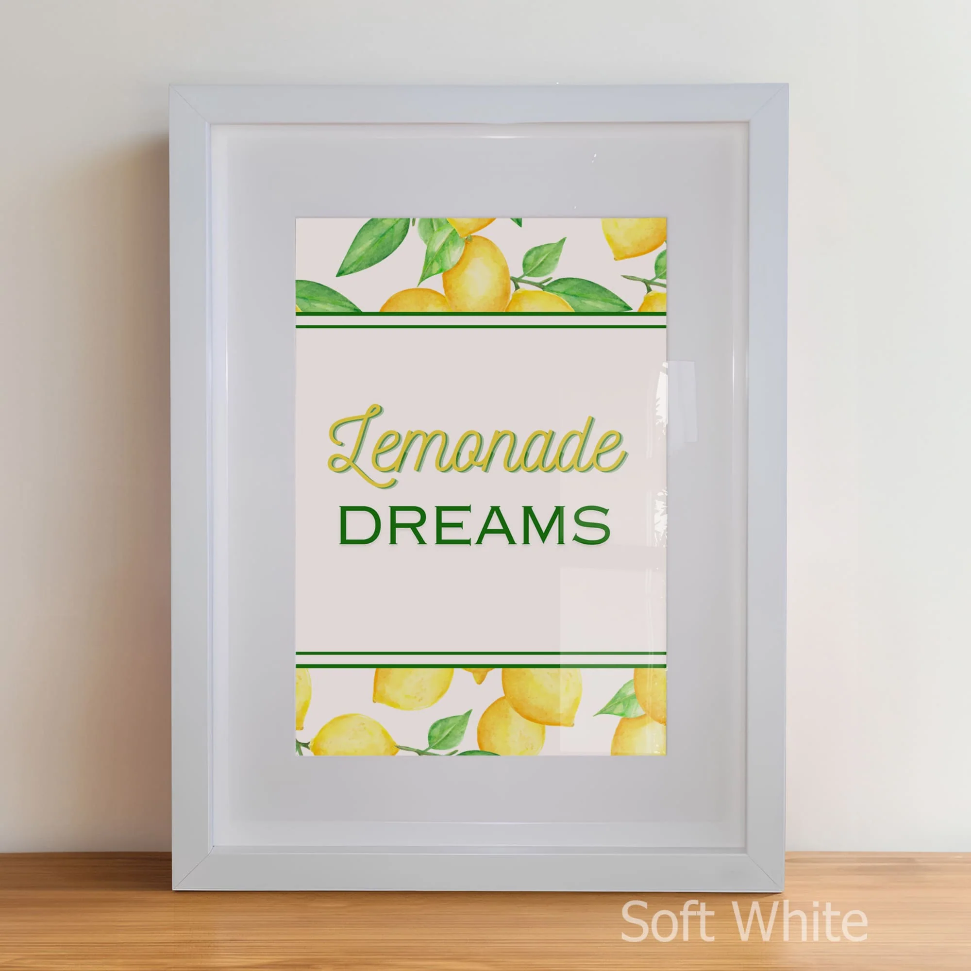 “Lemonade Dreams” Theme | Personalised Nursery Art Set of 3 - Image 5