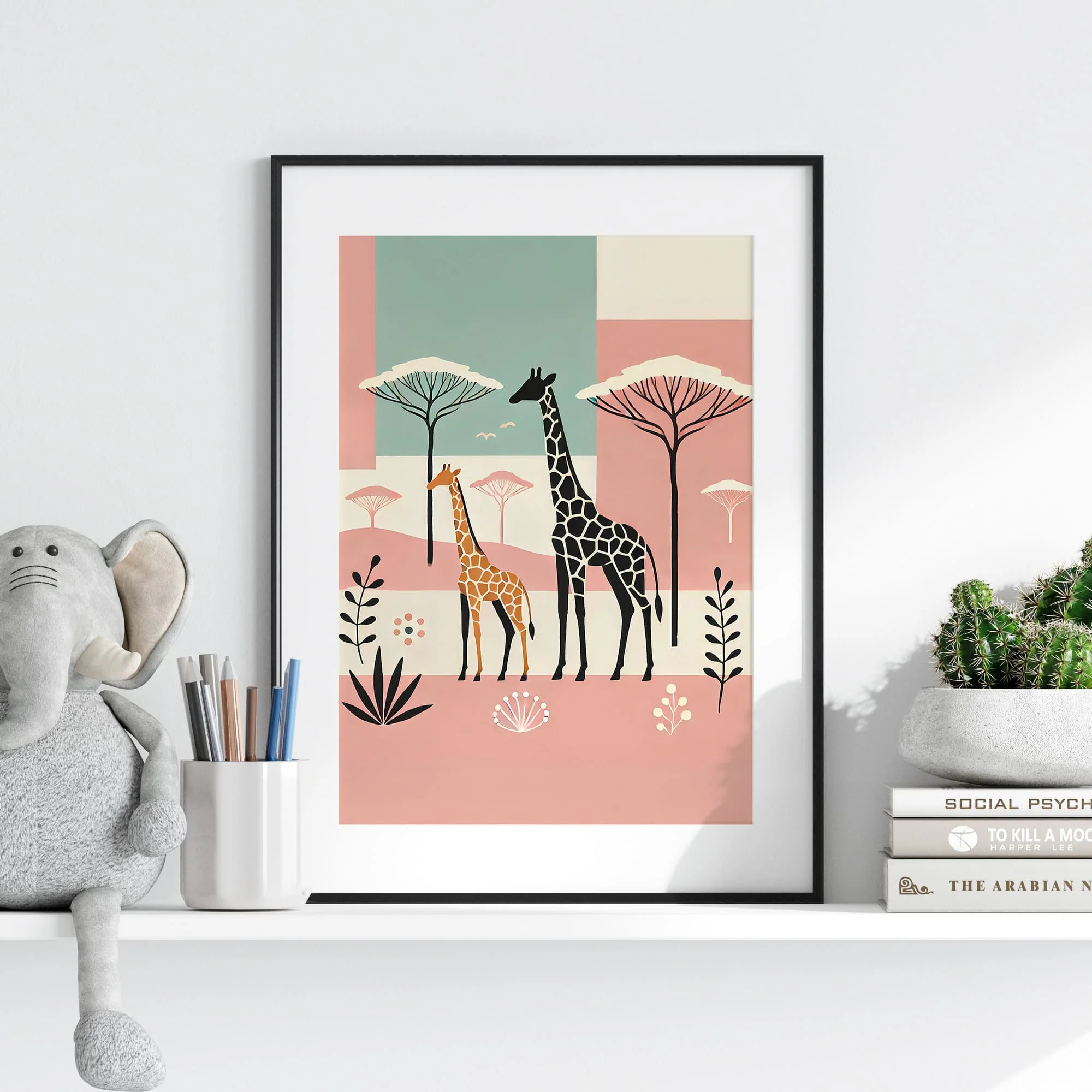 Modern Boho Safari Prints Set of 3 | Children's Wall Art - Image 2