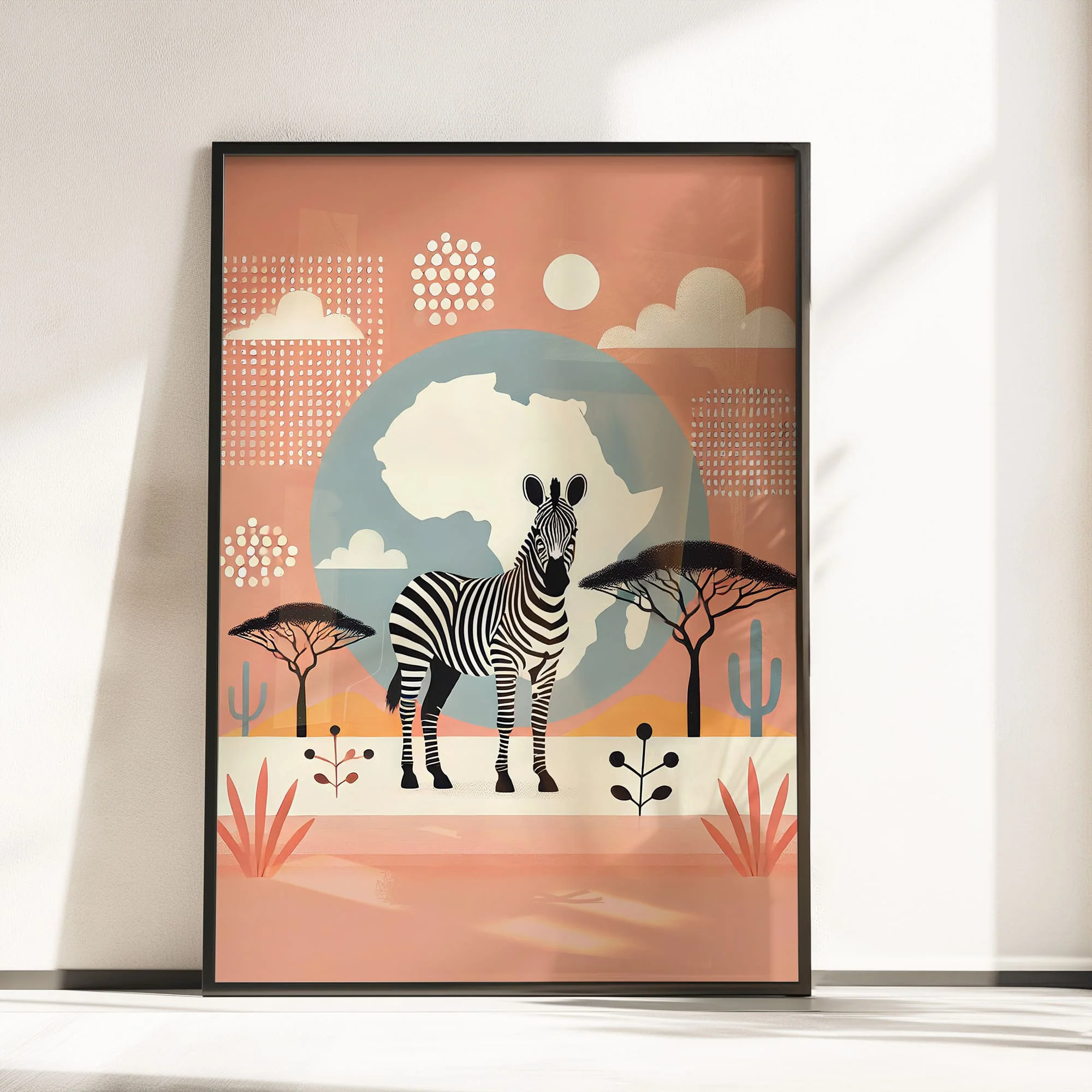 Modern Boho Safari Prints Set of 3 | Children's Wall Art - Image 3