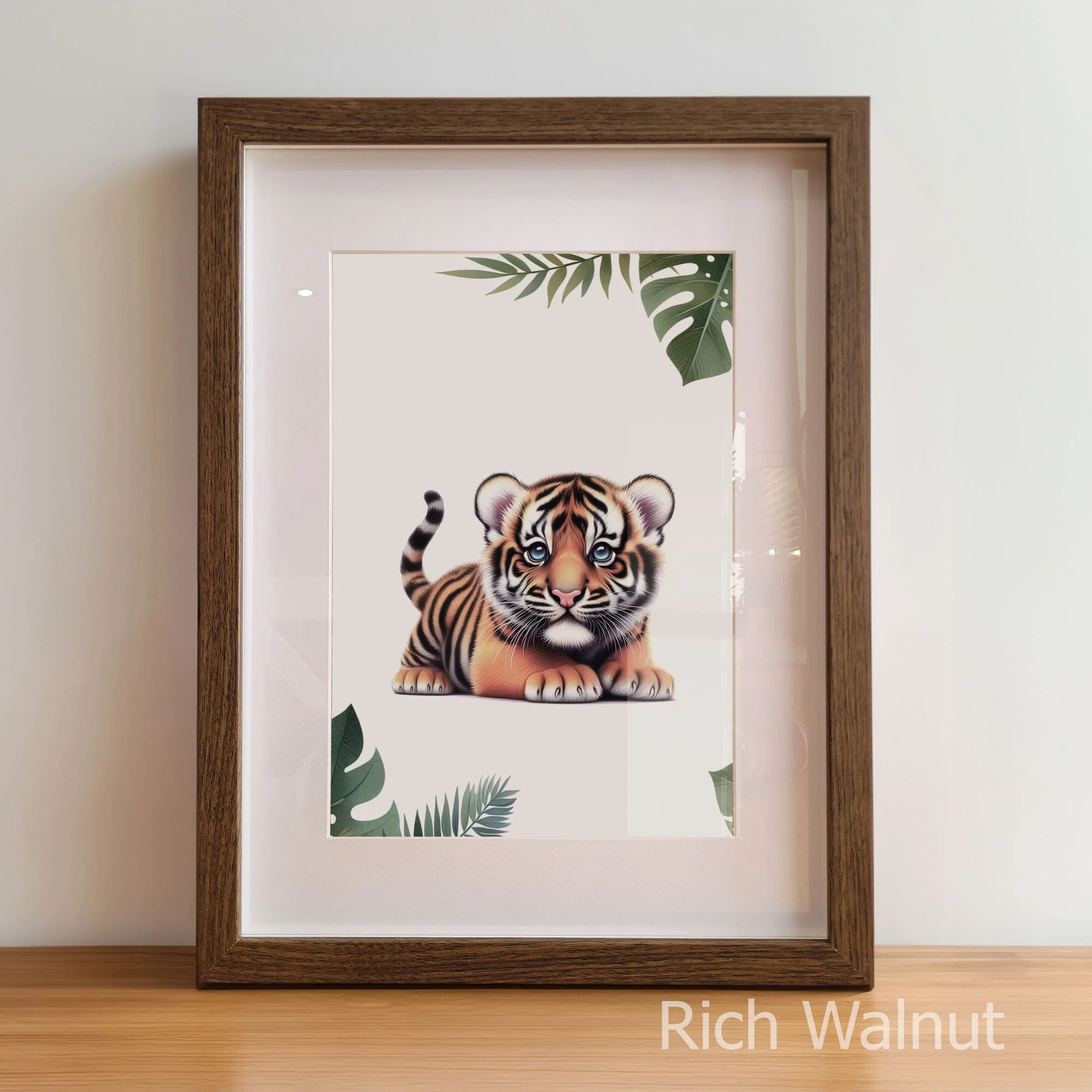 Big Cat Cub Trio | Personalised Nursery Art Set of 3 - Image 5
