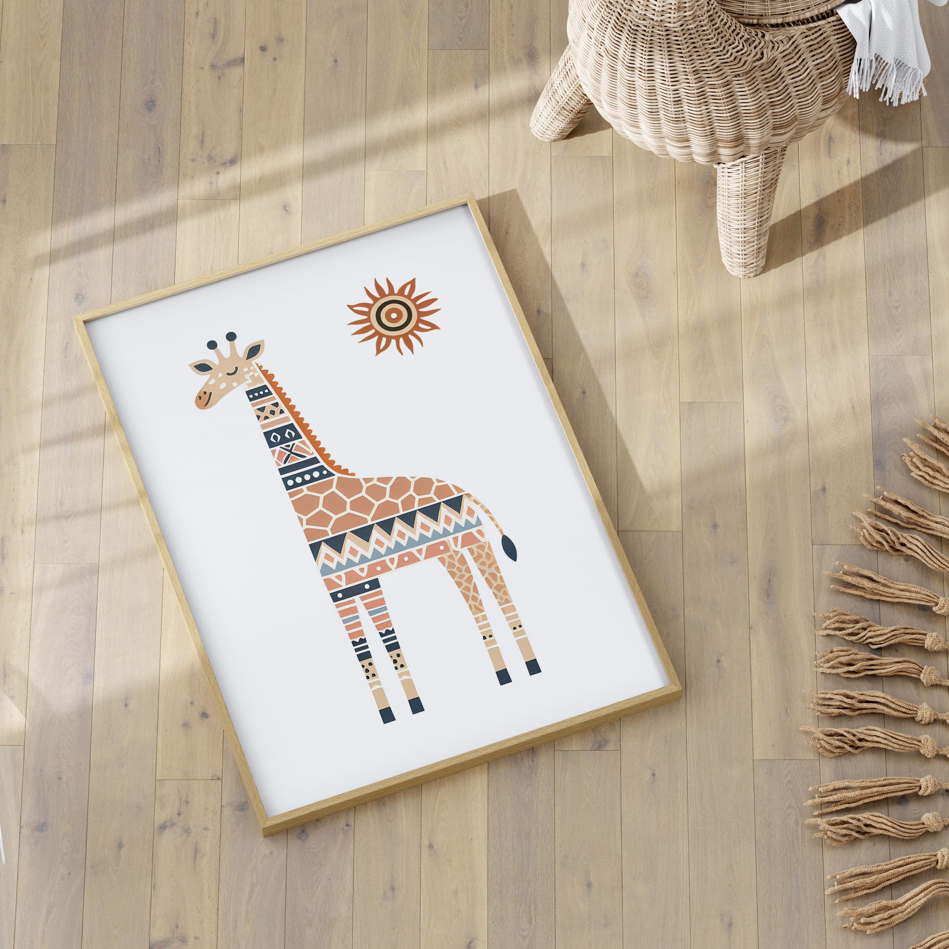 Boho Safari Set | Nursery Wall Art Set of 3 - Image 3