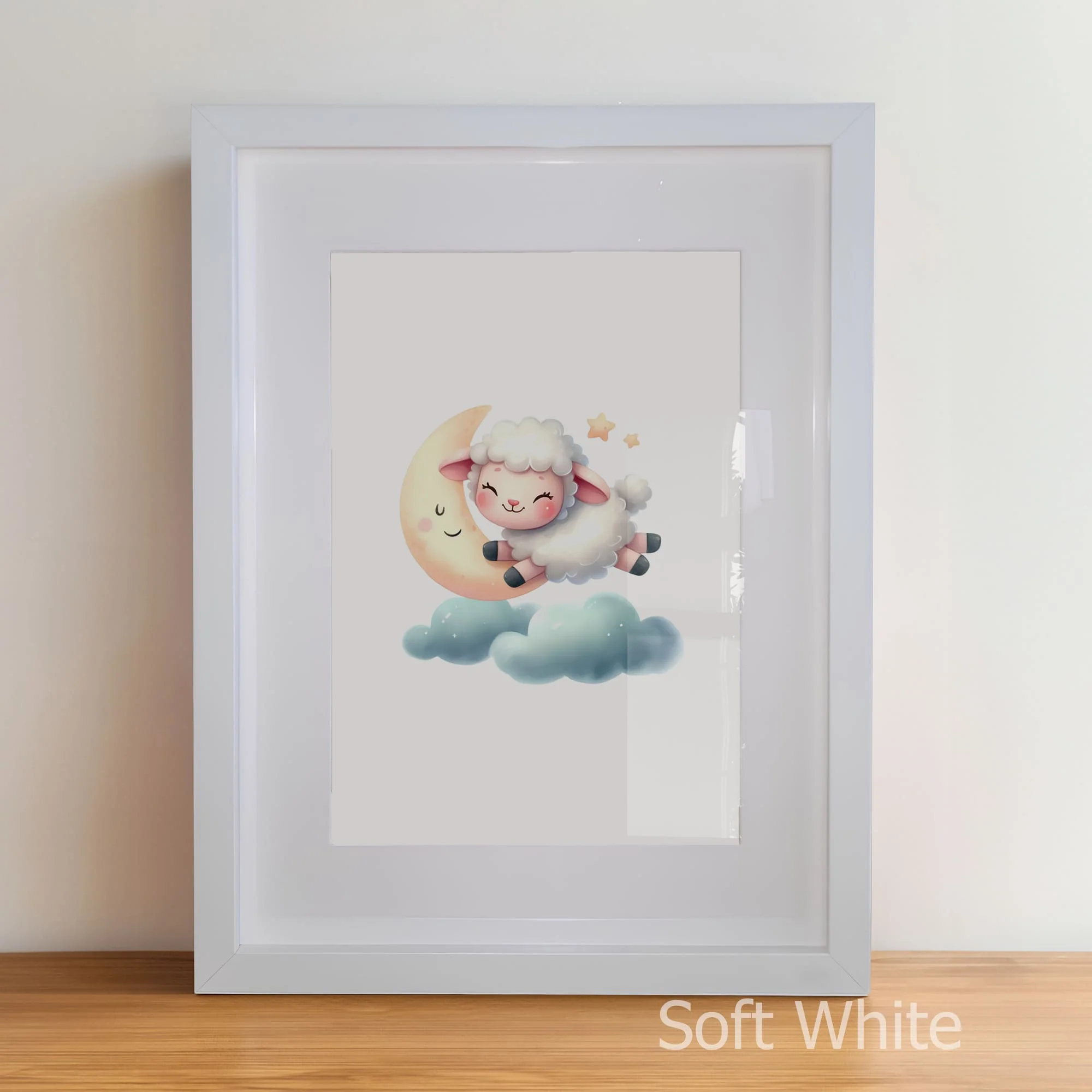 Counting Sheep Watercolour Set | Nursery Wall Art Set of 3 - Image 4