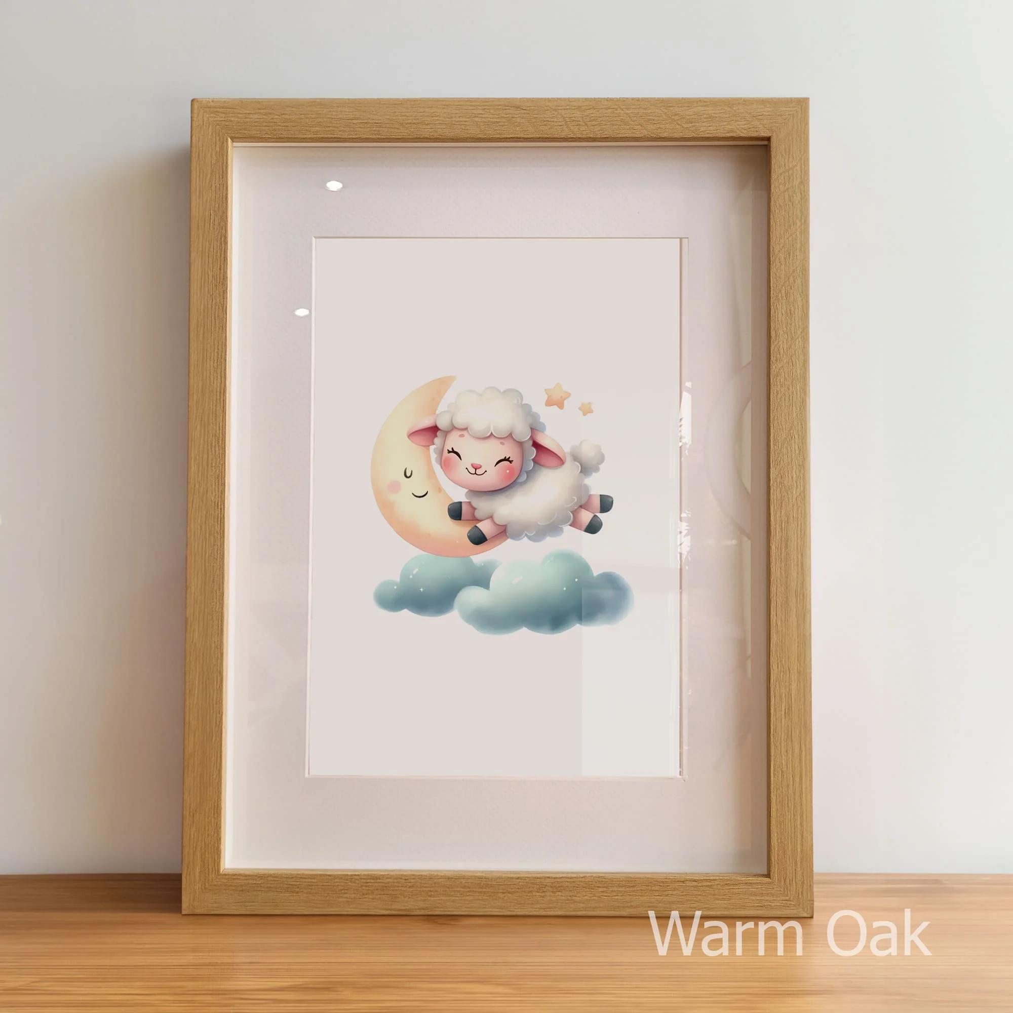 Counting Sheep Watercolour Set | Nursery Wall Art Set of 3 - Image 6