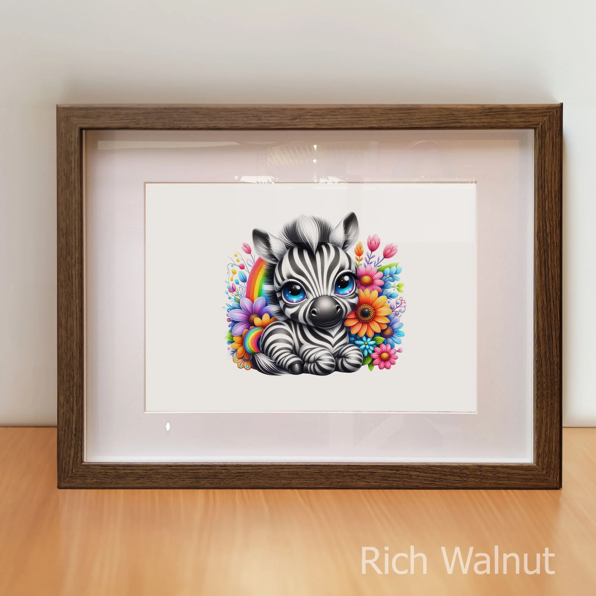 Rainbow Animal Duo | Nursery Wall Art - Image 4