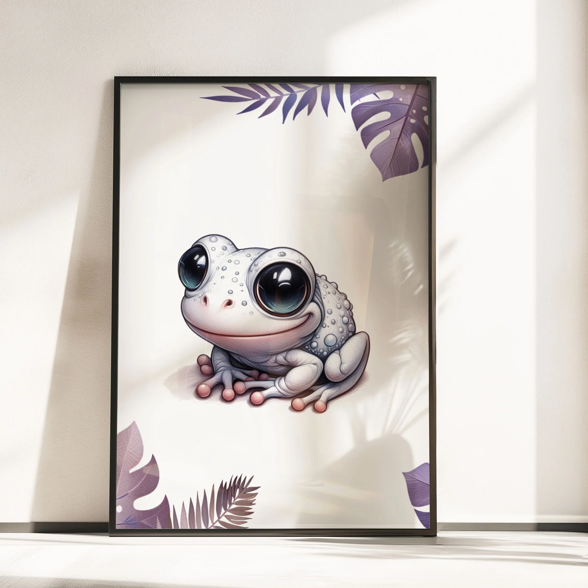 Pink Reptile Print Set of 3 | Personalised Nursery Wall Art - Image 4