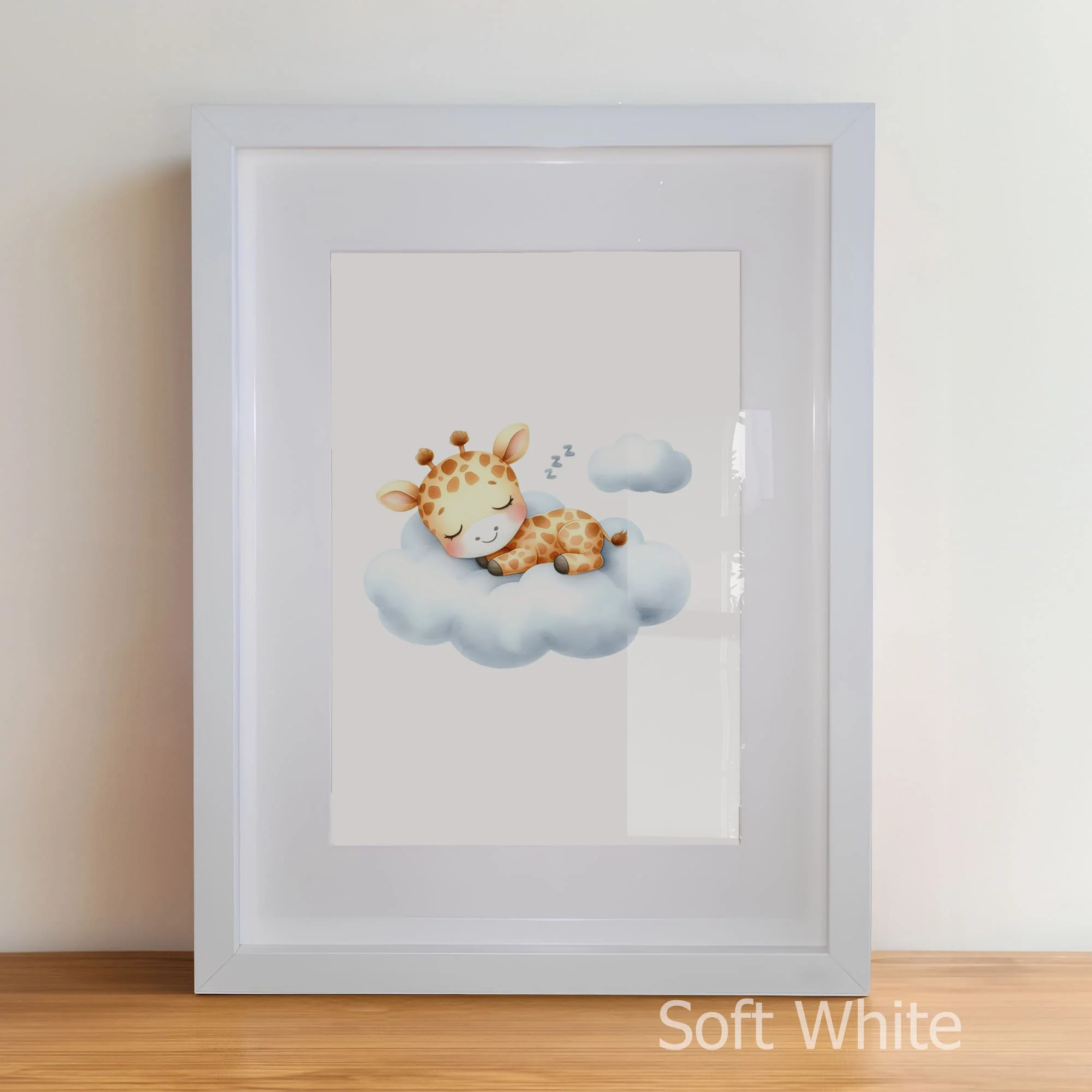 Sleepy Animal Watercolour Art Set | Nursery Wall Art Set of 3 - Image 3