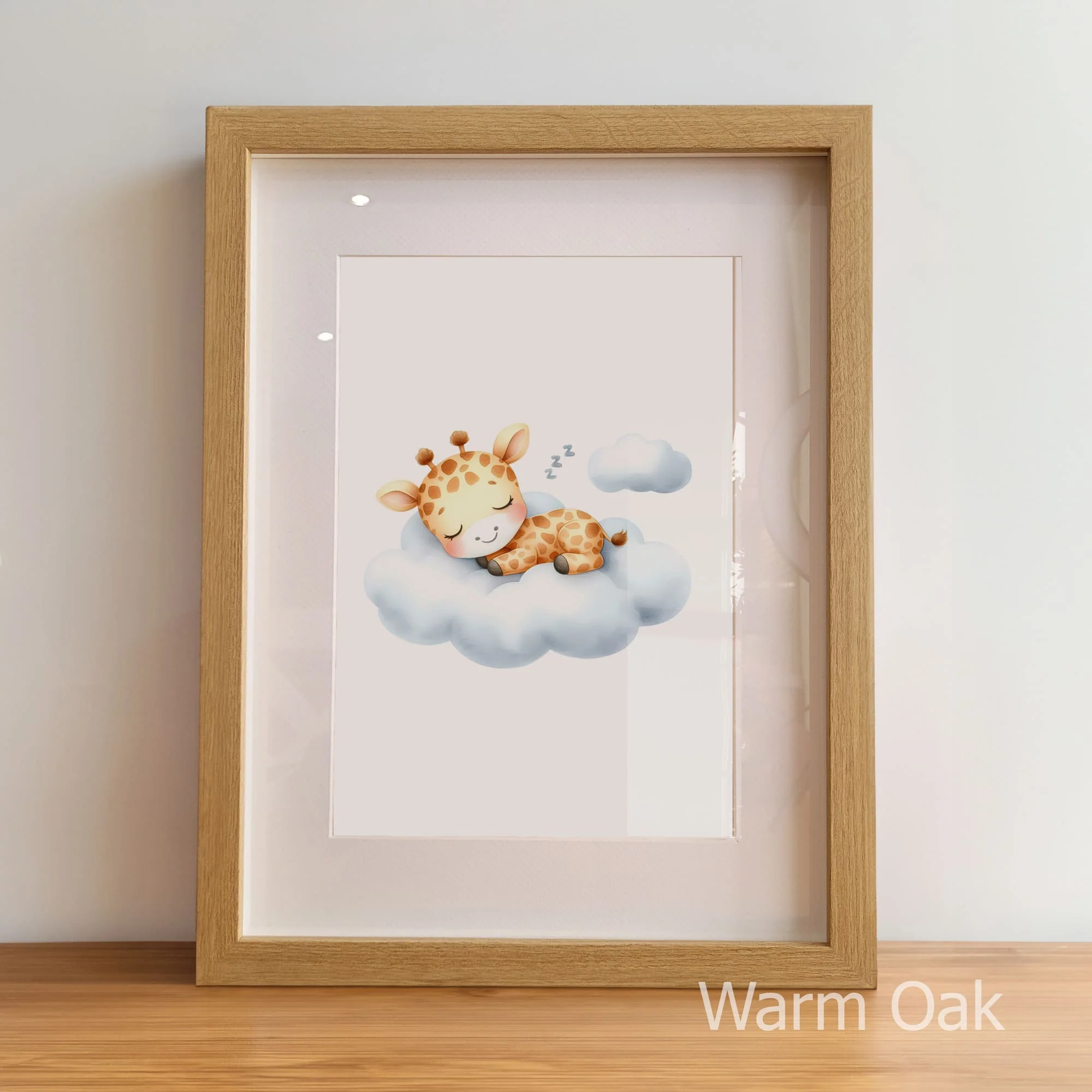 Sleepy Animal Watercolour Art Set | Nursery Wall Art Set of 3 - Image 5
