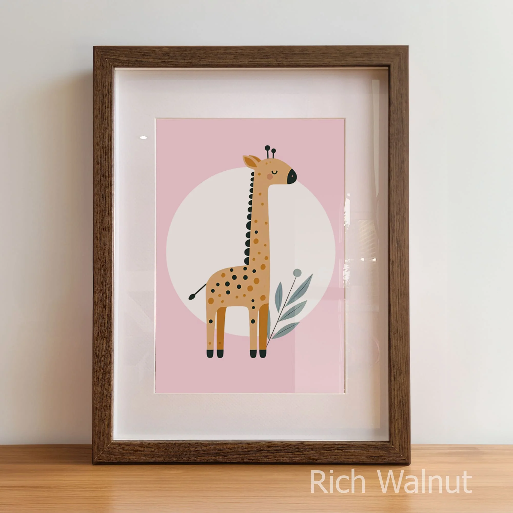 Minimalist Pink Safari Set of 3 | Children's Wall Art - Image 6