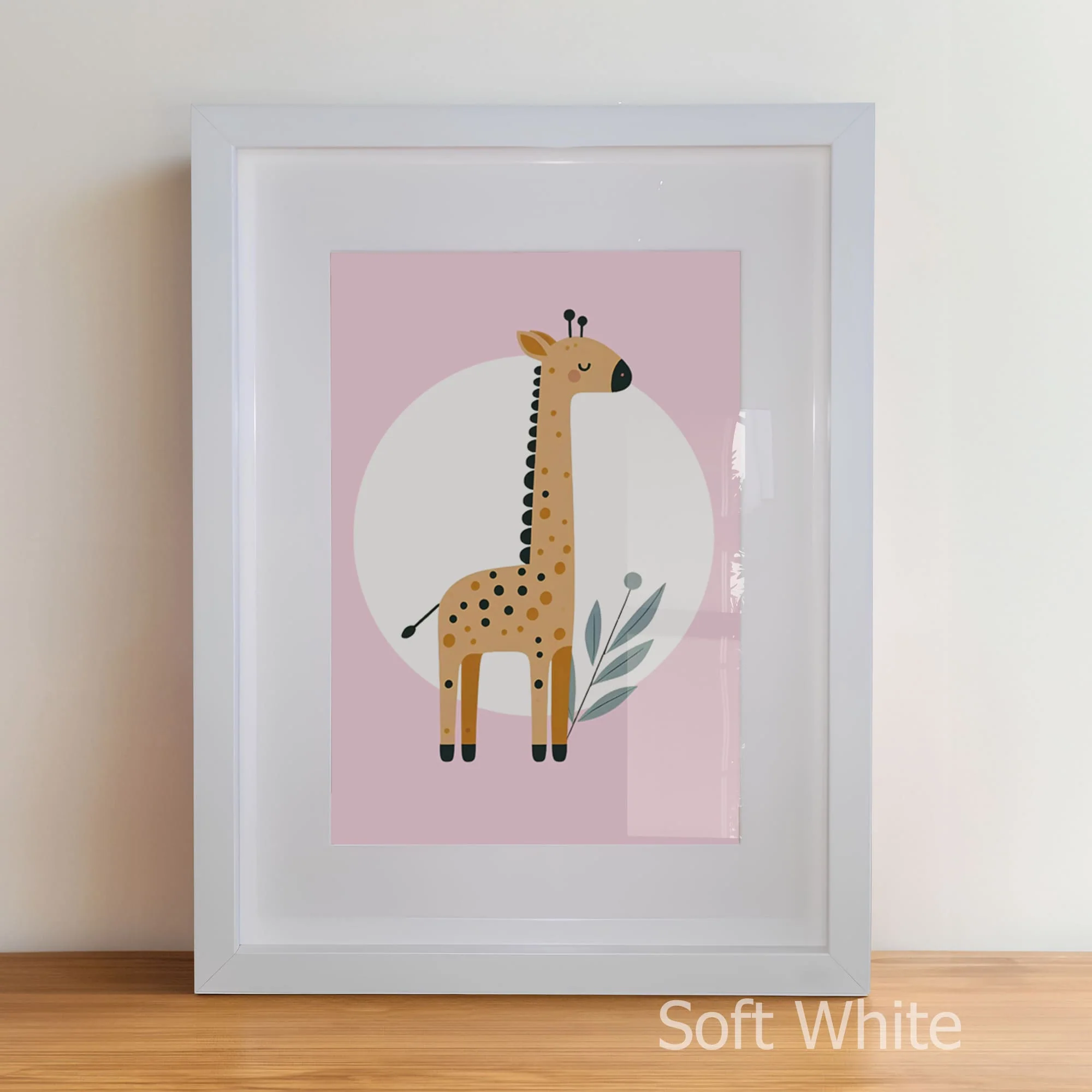 Minimalist Pink Safari Set of 3 | Children's Wall Art - Image 7
