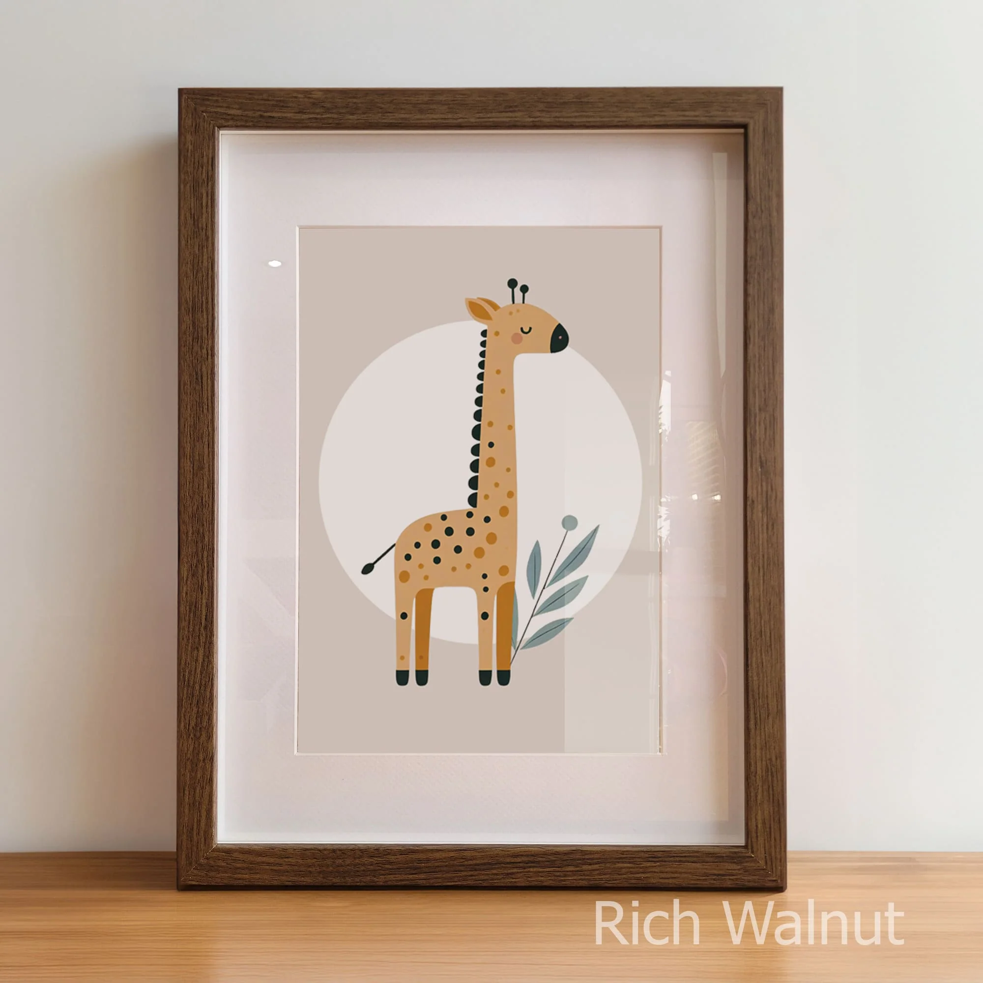 Minimalist Tan Safari Set of 3 | Children's Wall Art - Image 5