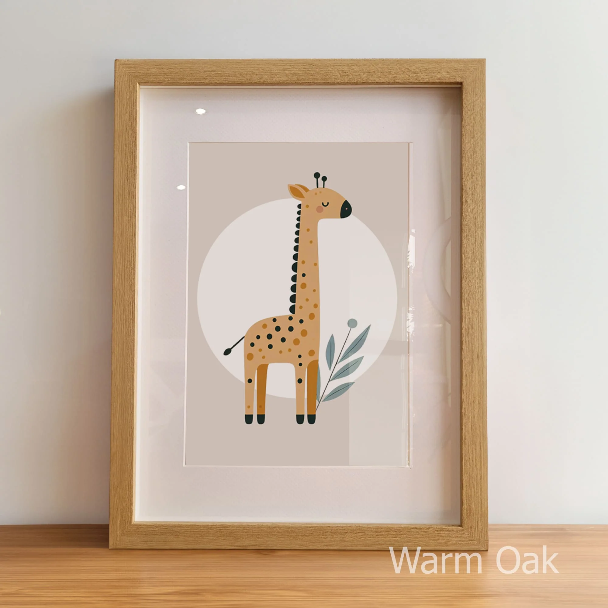 Minimalist Tan Safari Set of 3 | Children's Wall Art - Image 6