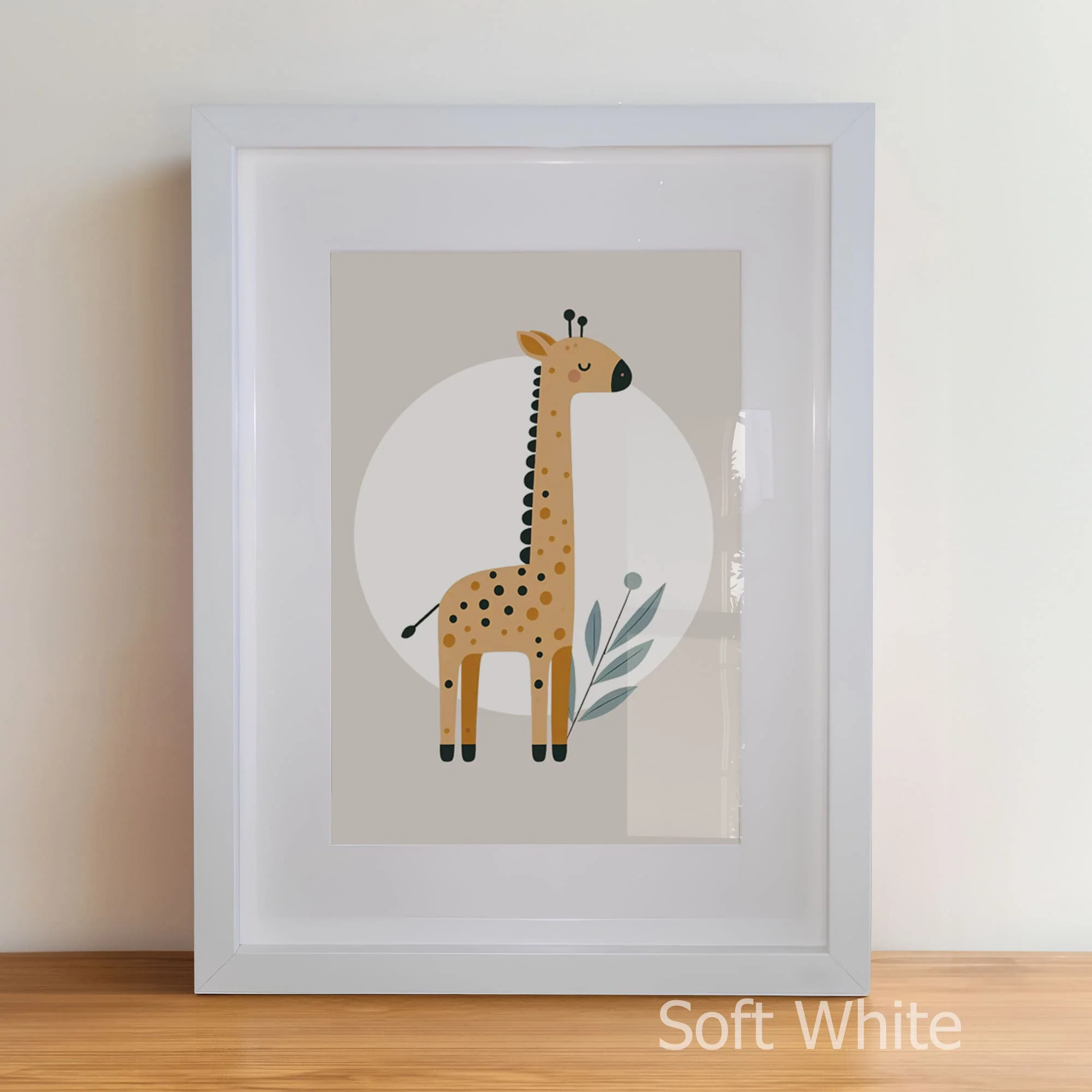 Minimalist Tan Safari Set of 3 | Children's Wall Art - Image 7