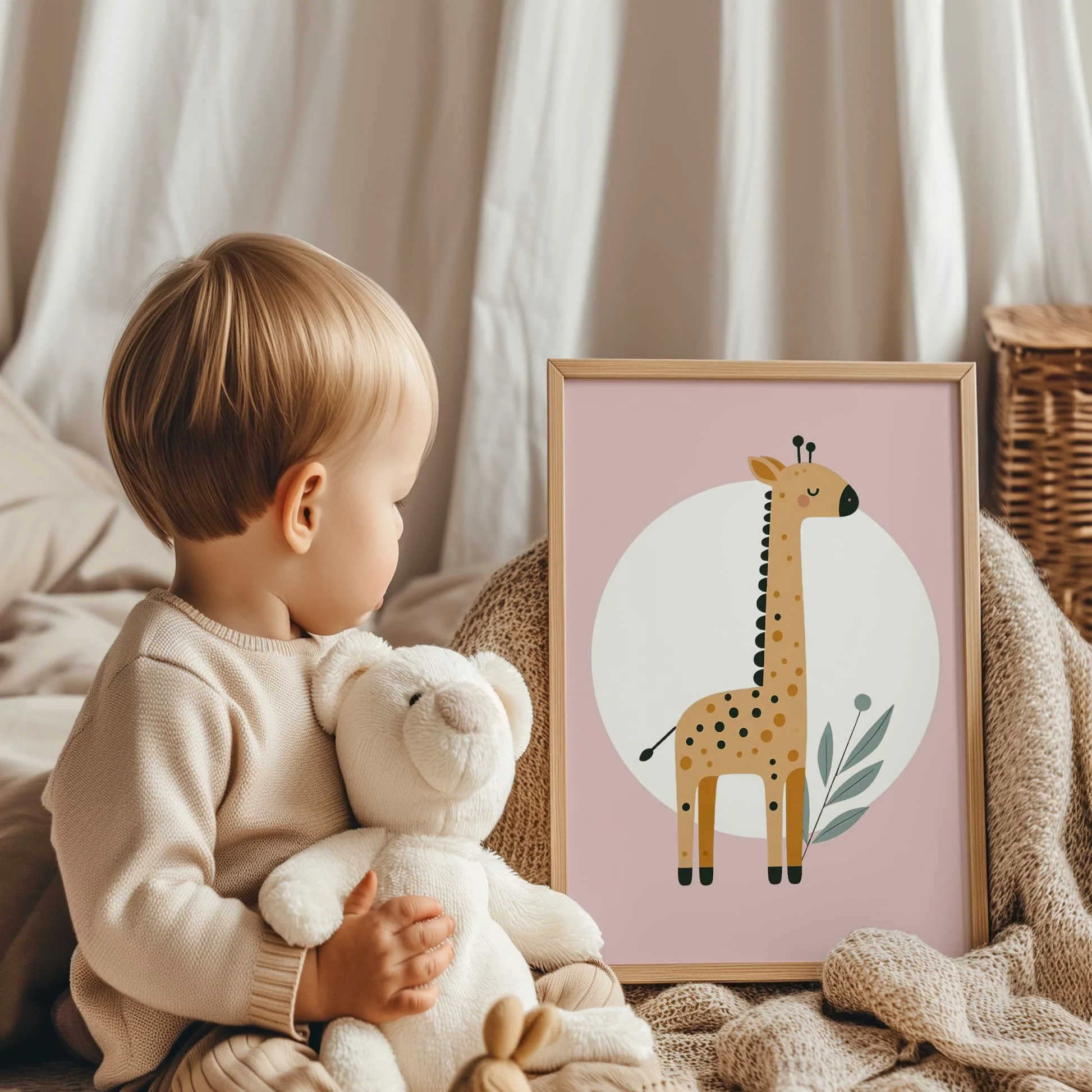 Minimalist Safari Variety Set of 3 | Children's Wall Art - Image 3