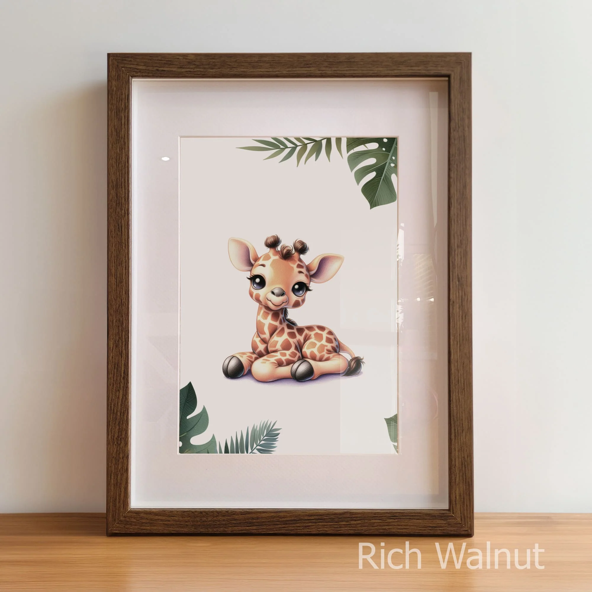 Safari Animals Art Set | Set of 3 Personalised Nursery Prints - Image 5