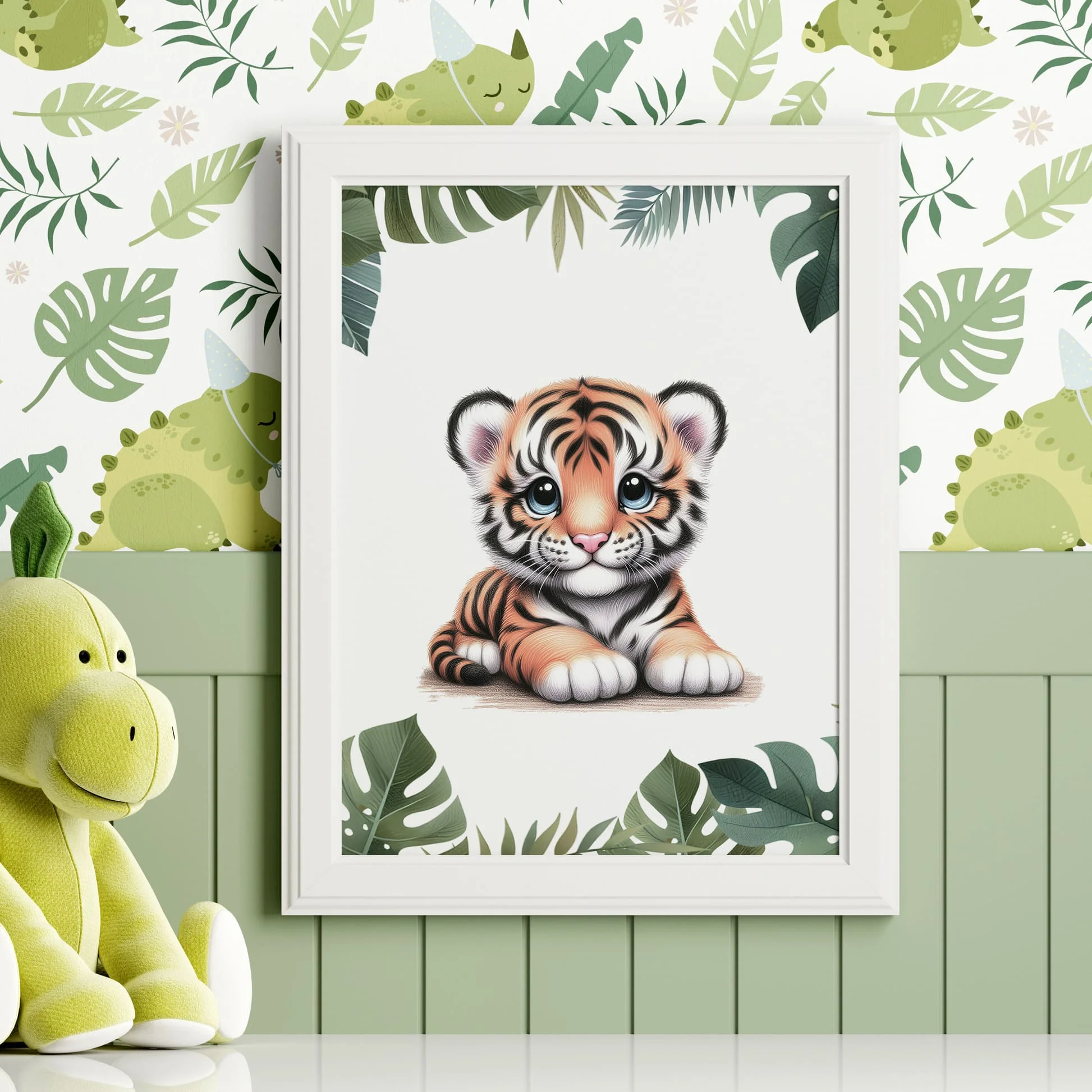 Safari Animal Art Set of 6 | Nursery Wall Art - Image 3