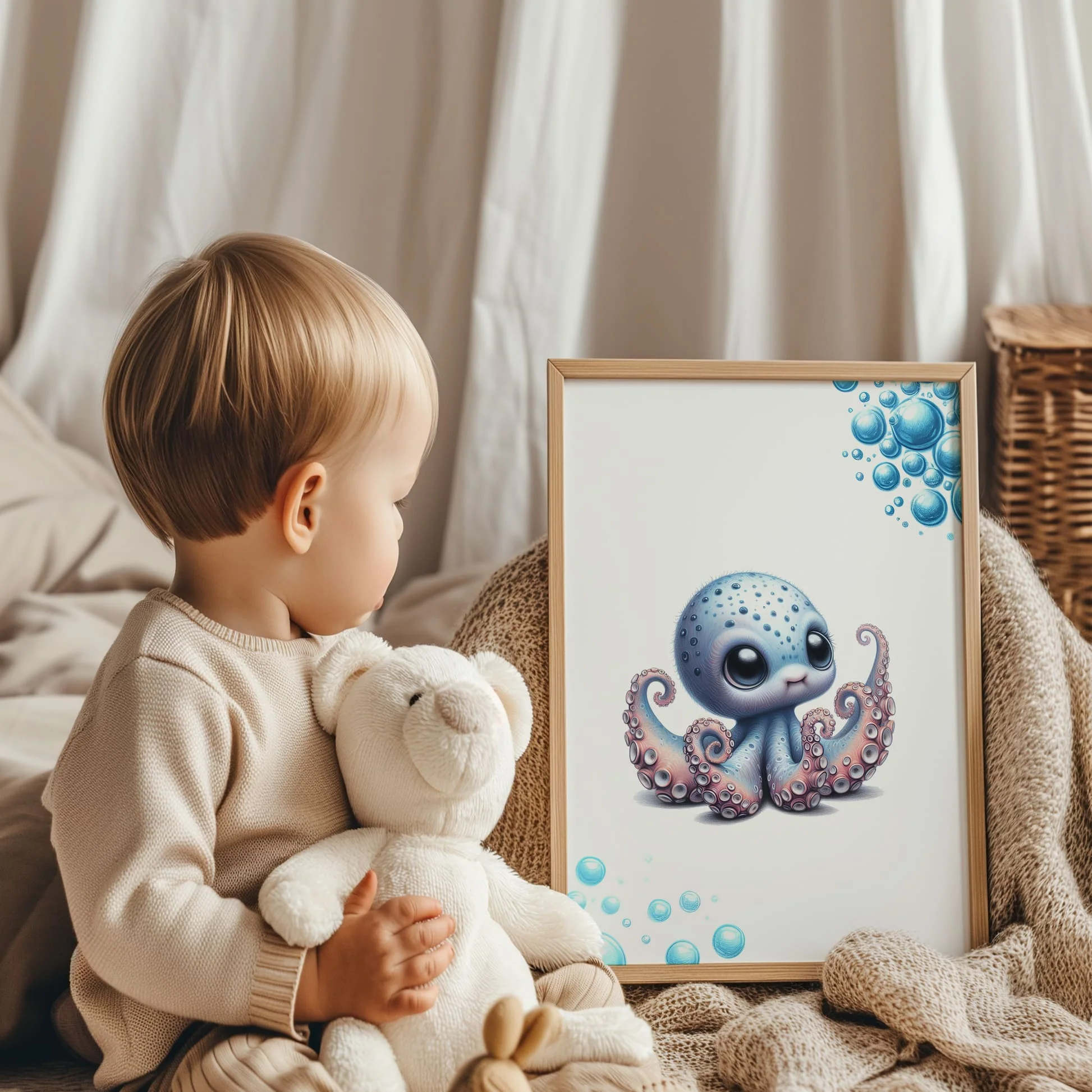 Underwater Adventure Art Set | Personalised Nursery Art Set of 3 - Image 4