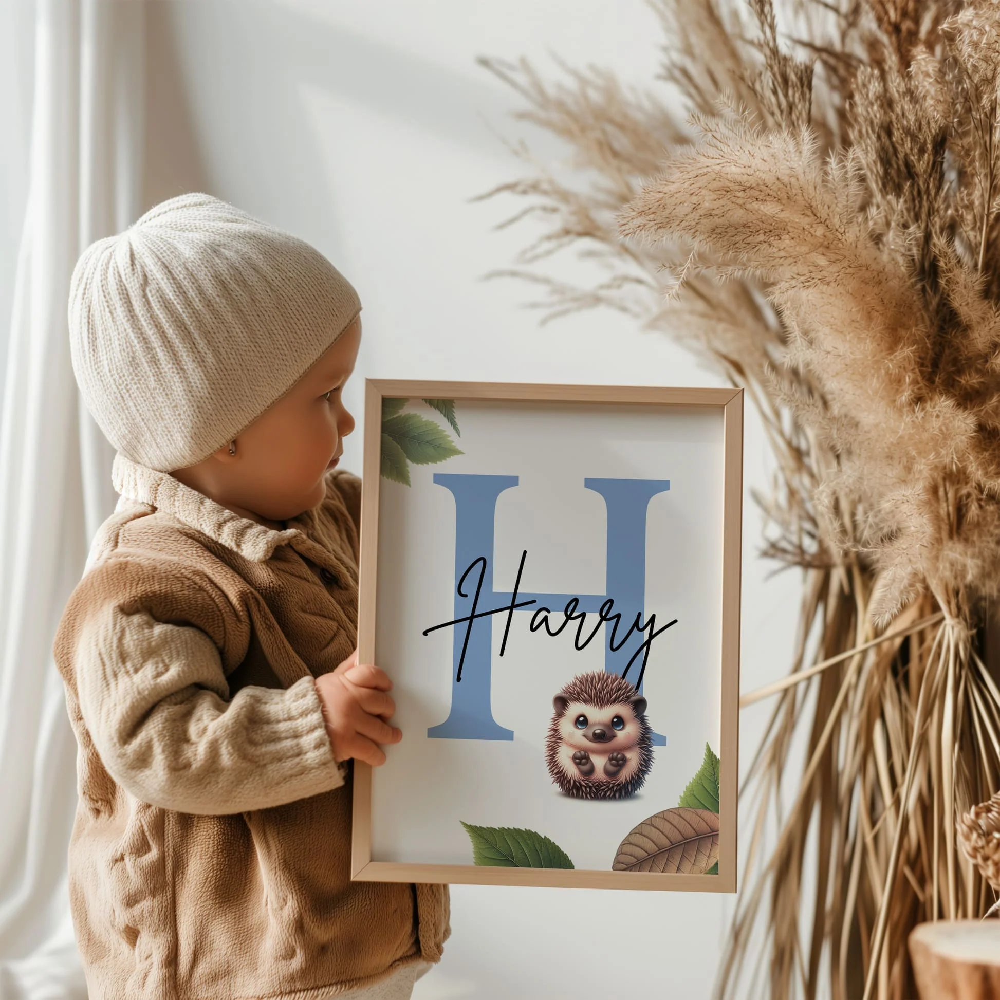 Woodland Animal Art Set | Personalised Nursery Prints Set of 3 - Image 3